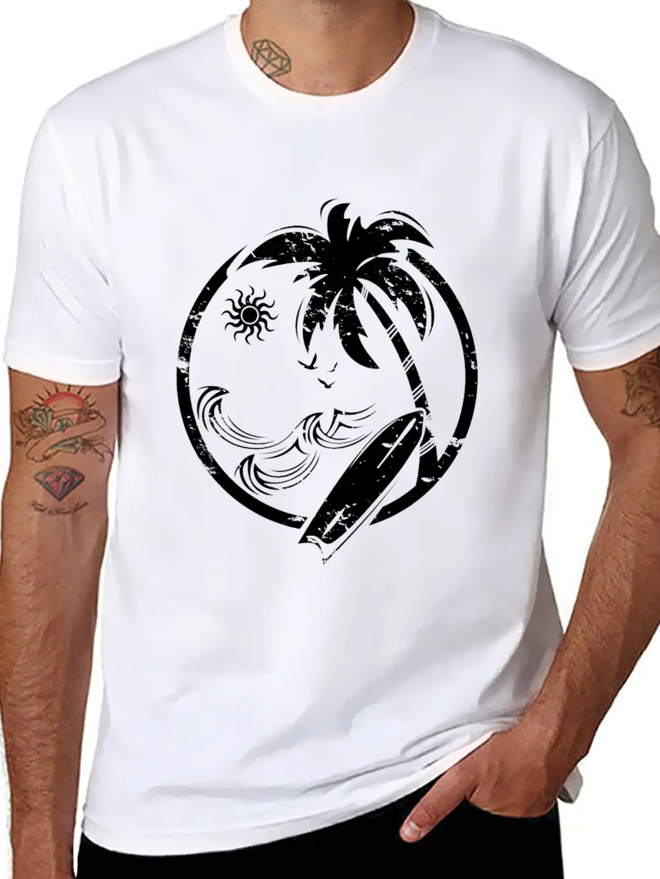 Beach Ocean Surfing Caribbean Hawaii Gift Stylish Everyday T-Shirt – Unisex Basic Cotton Tee