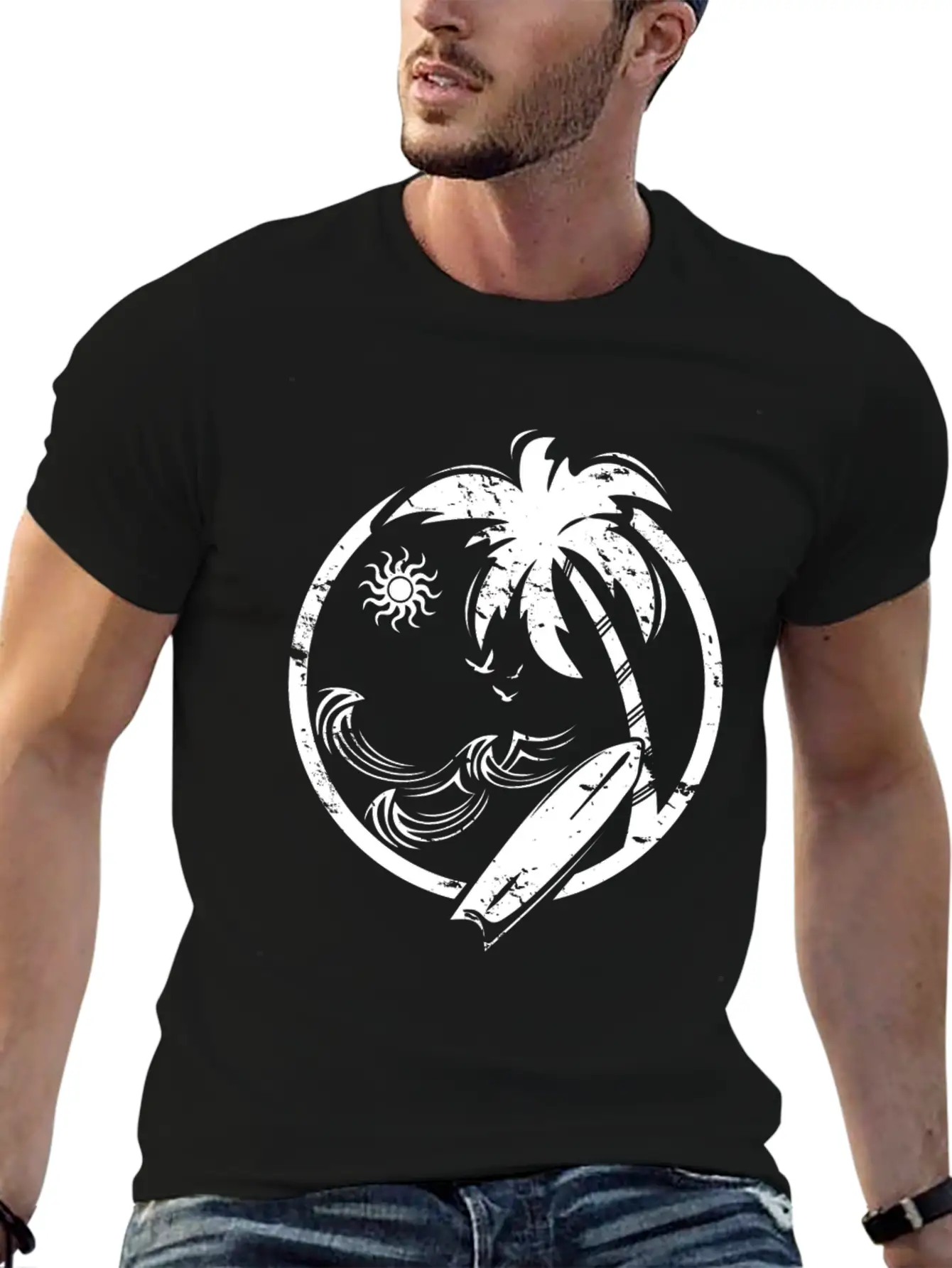 Beach Ocean Surfing Caribbean Hawaii Gift Stylish Everyday T-Shirt – Unisex Basic Cotton Tee