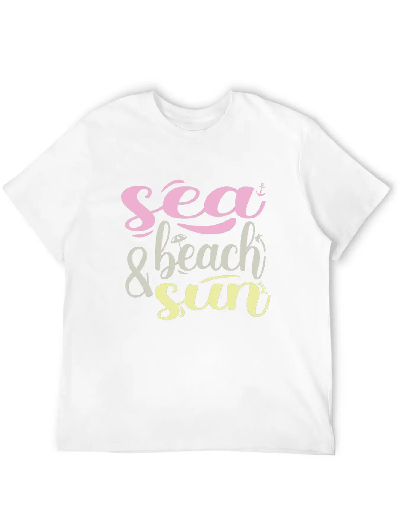 Beach Unisex Short Sleeve Soft Cotton T-Shirt – Casual Everyday Wear