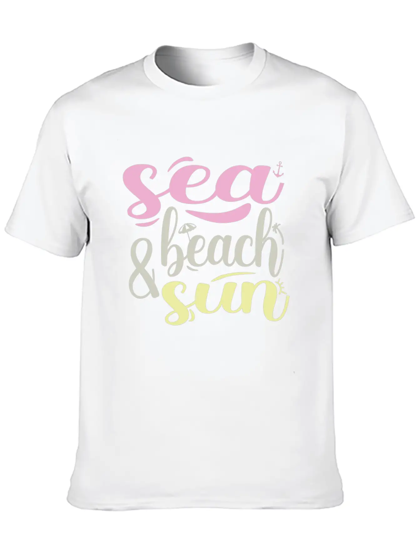 Beach Unisex Short Sleeve Soft Cotton T-Shirt – Casual Everyday Wear
