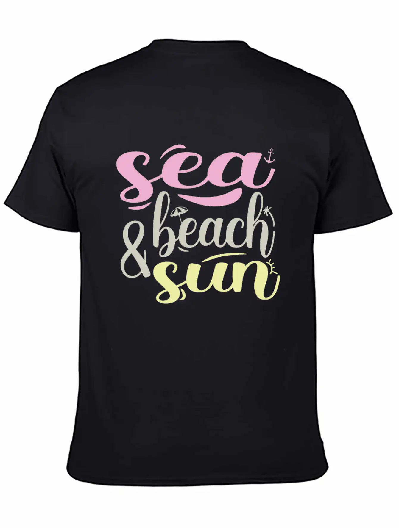 Beach Unisex Short Sleeve Soft Cotton T-Shirt – Casual Everyday Wear