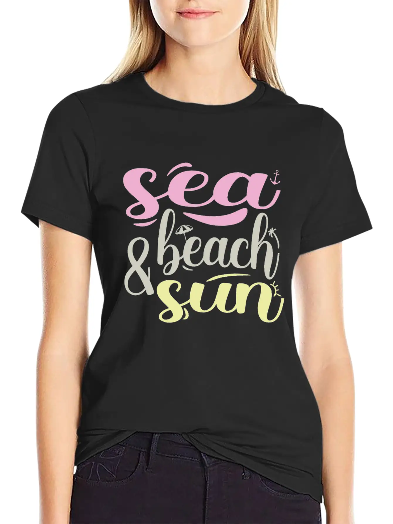 Beach Unisex Short Sleeve Soft Cotton T-Shirt – Casual Everyday Wear