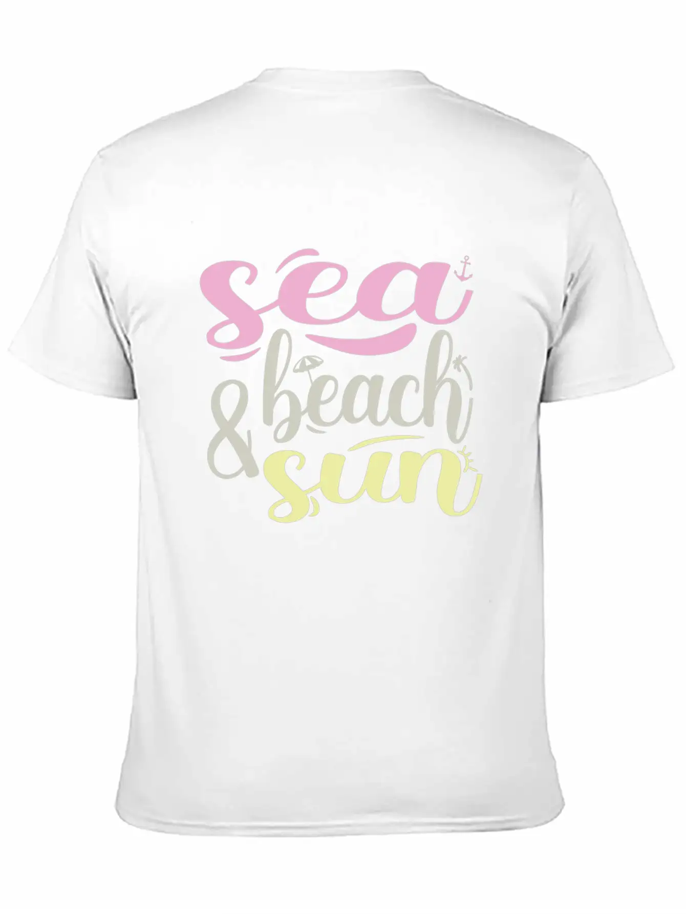 Beach Unisex Short Sleeve Soft Cotton T-Shirt – Casual Everyday Wear
