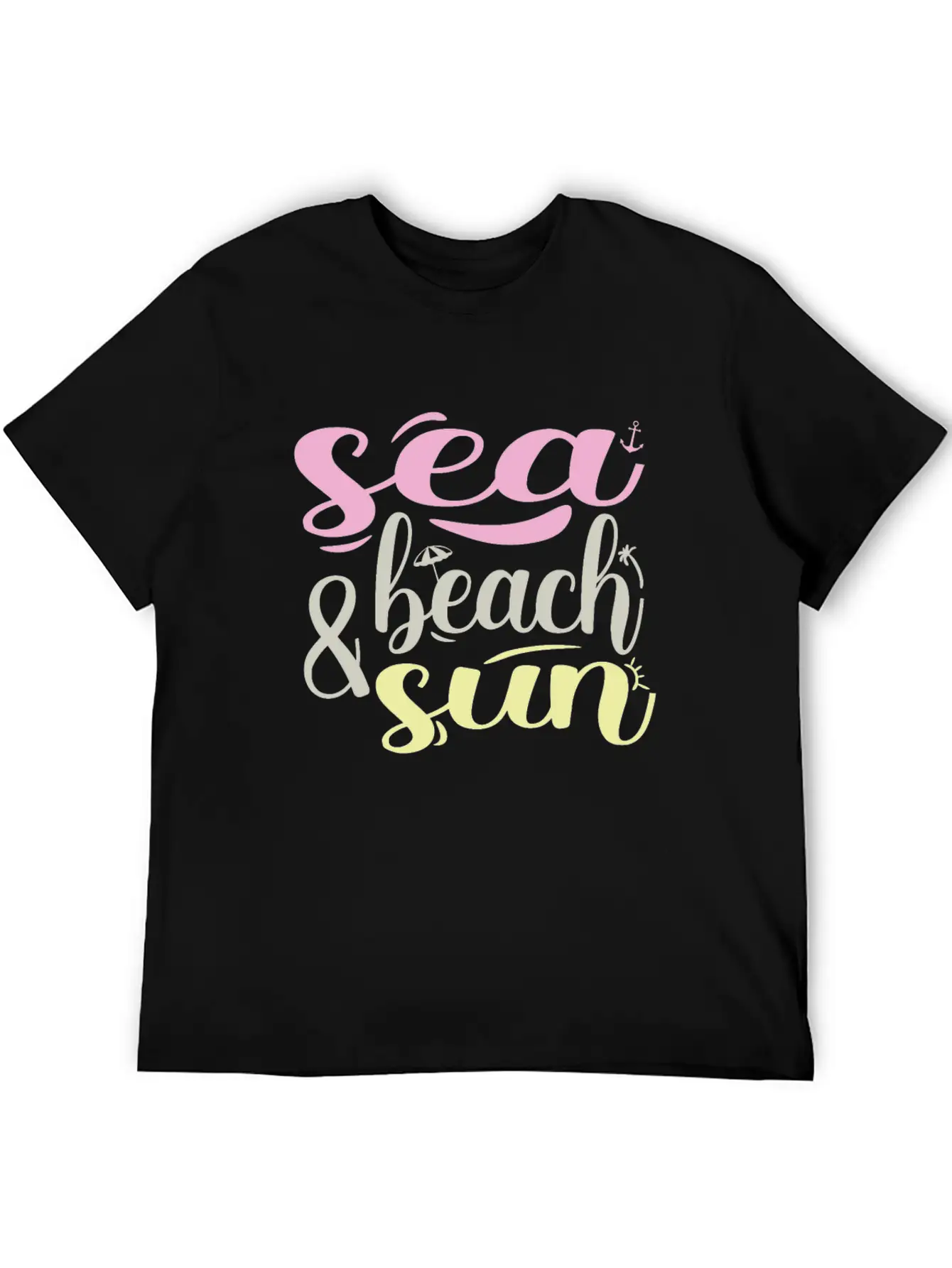 Beach Unisex Short Sleeve Soft Cotton T-Shirt – Casual Everyday Wear