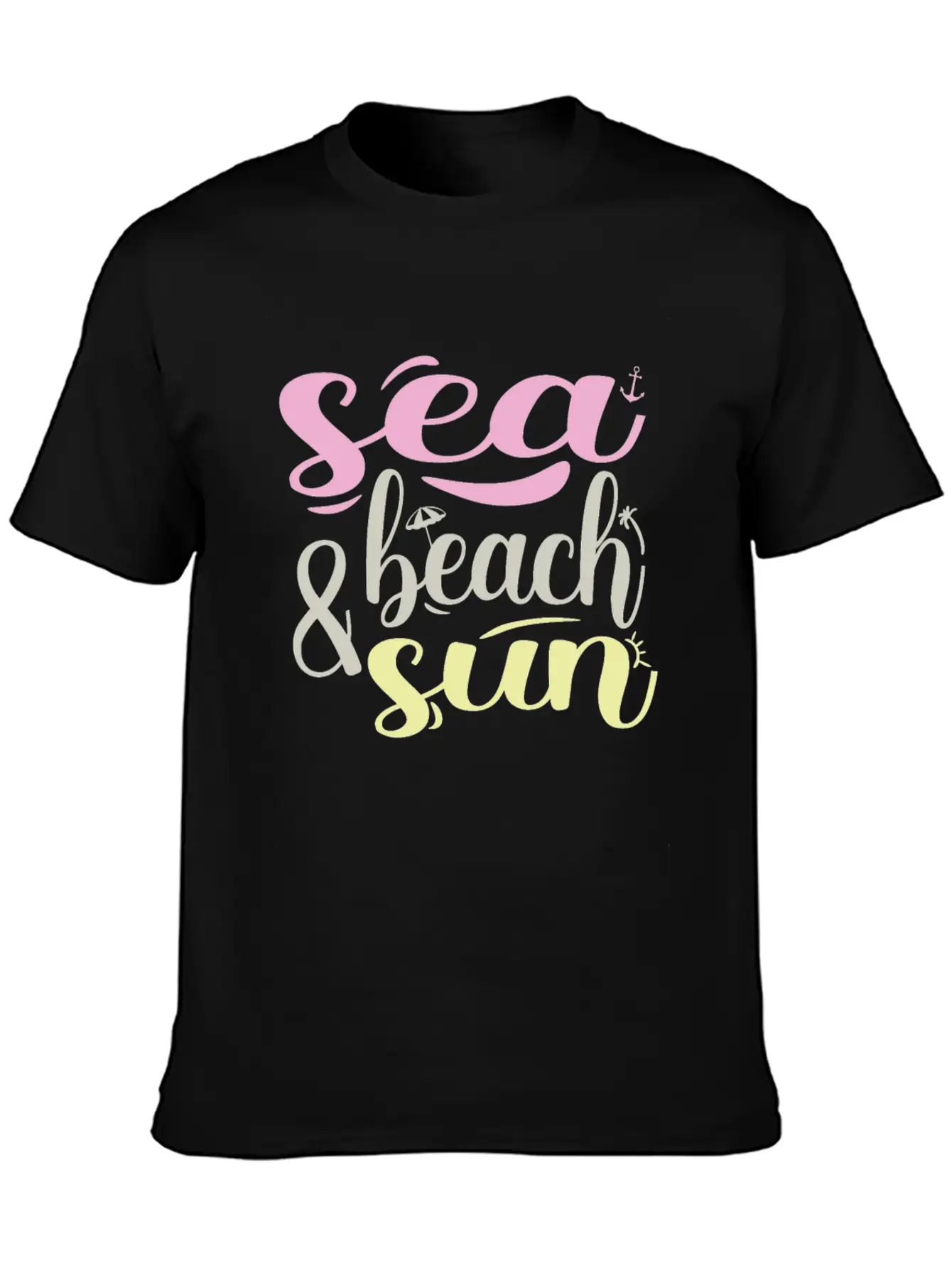 Beach Unisex Short Sleeve Soft Cotton T-Shirt – Casual Everyday Wear