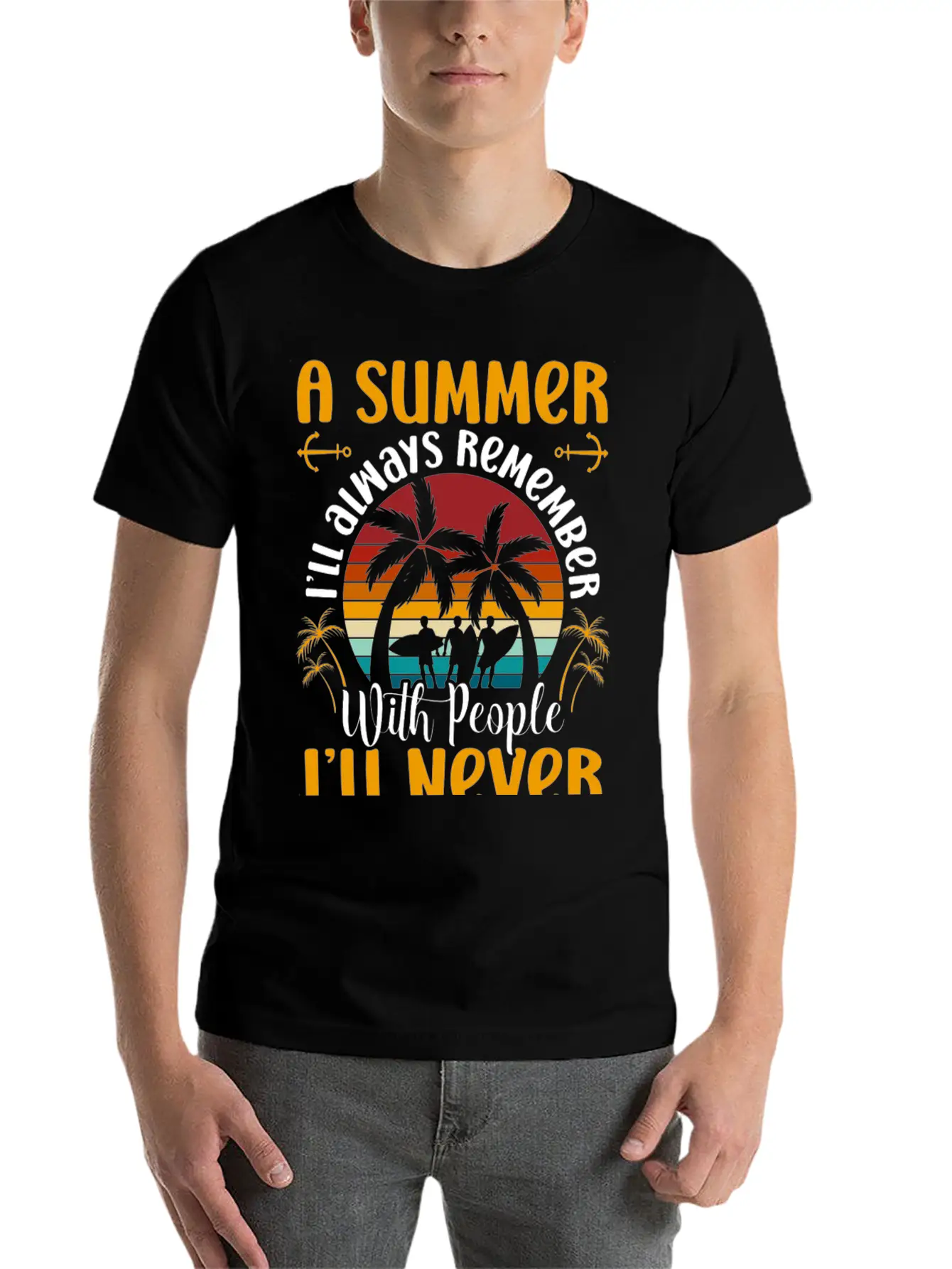 Beach Waves Island Timeless Short Sleeve Tee – Comfy And Minimalist Design