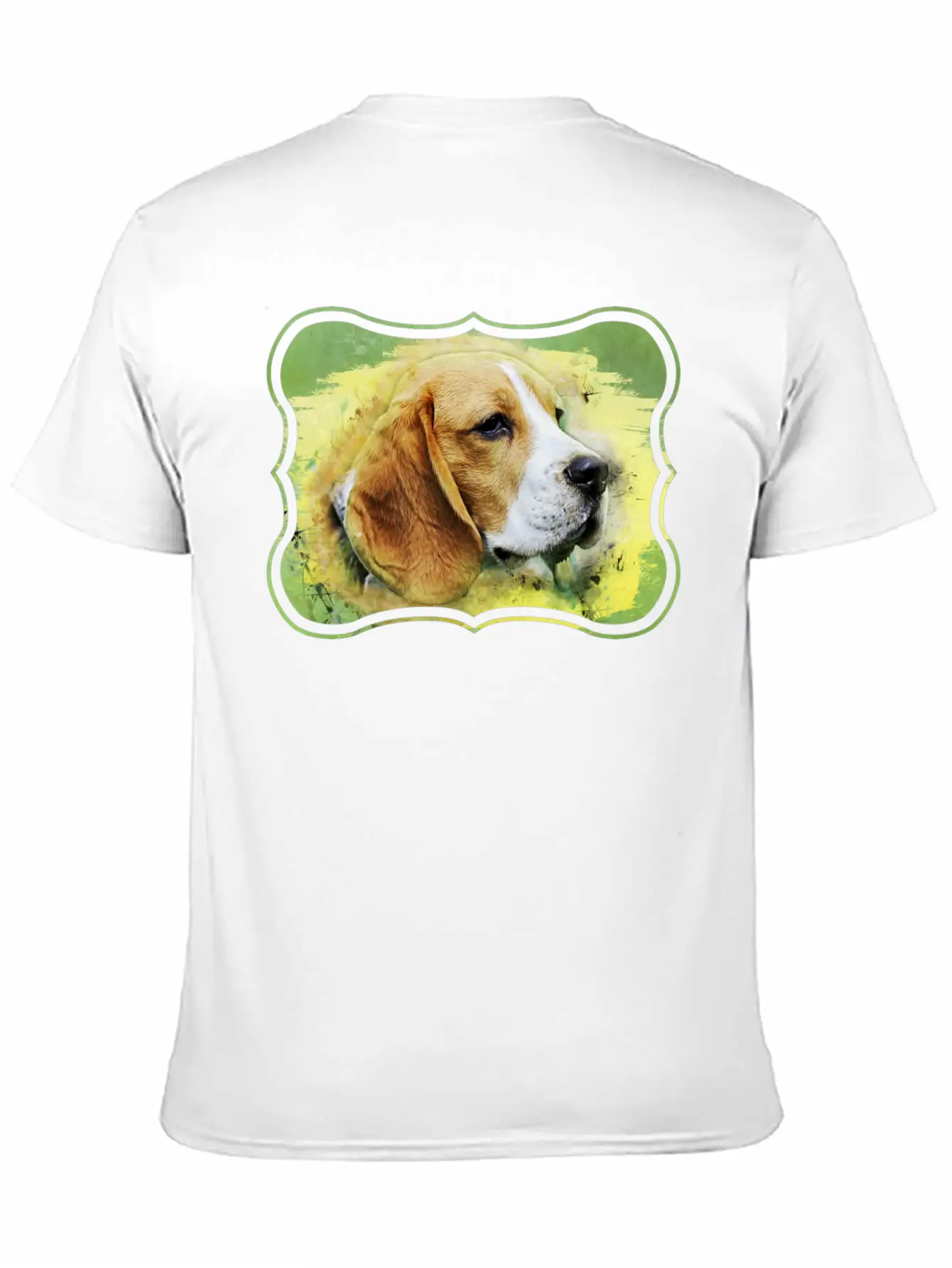 Beagle Dog Digital Art Unisex Short Sleeve Soft Cotton T-Shirt – Casual Everyday Wear