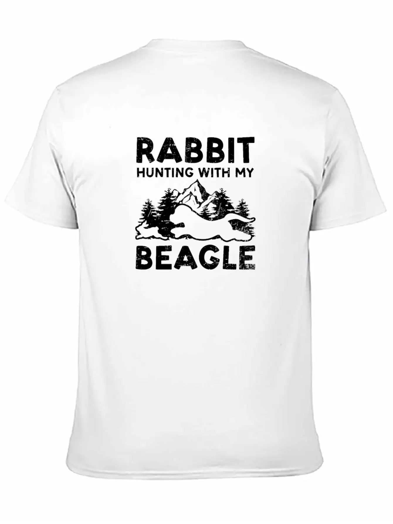 Beagle Hunting Rabbit Hunting With My Beagle Unisex Casual T-Shirt – Clean Design For Daily Comfort