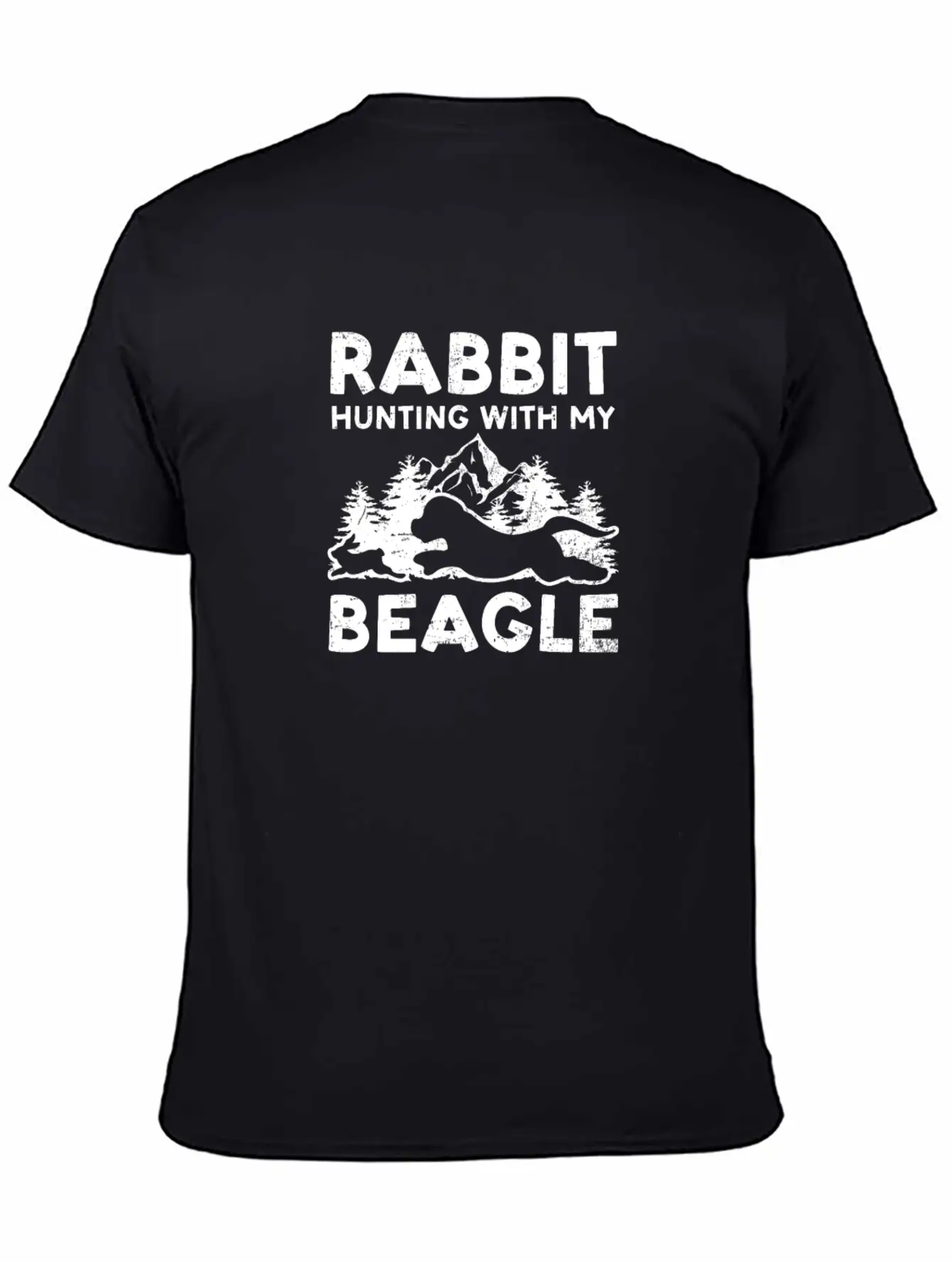 Beagle Hunting Rabbit Hunting With My Beagle Unisex Casual T-Shirt – Clean Design For Daily Comfort