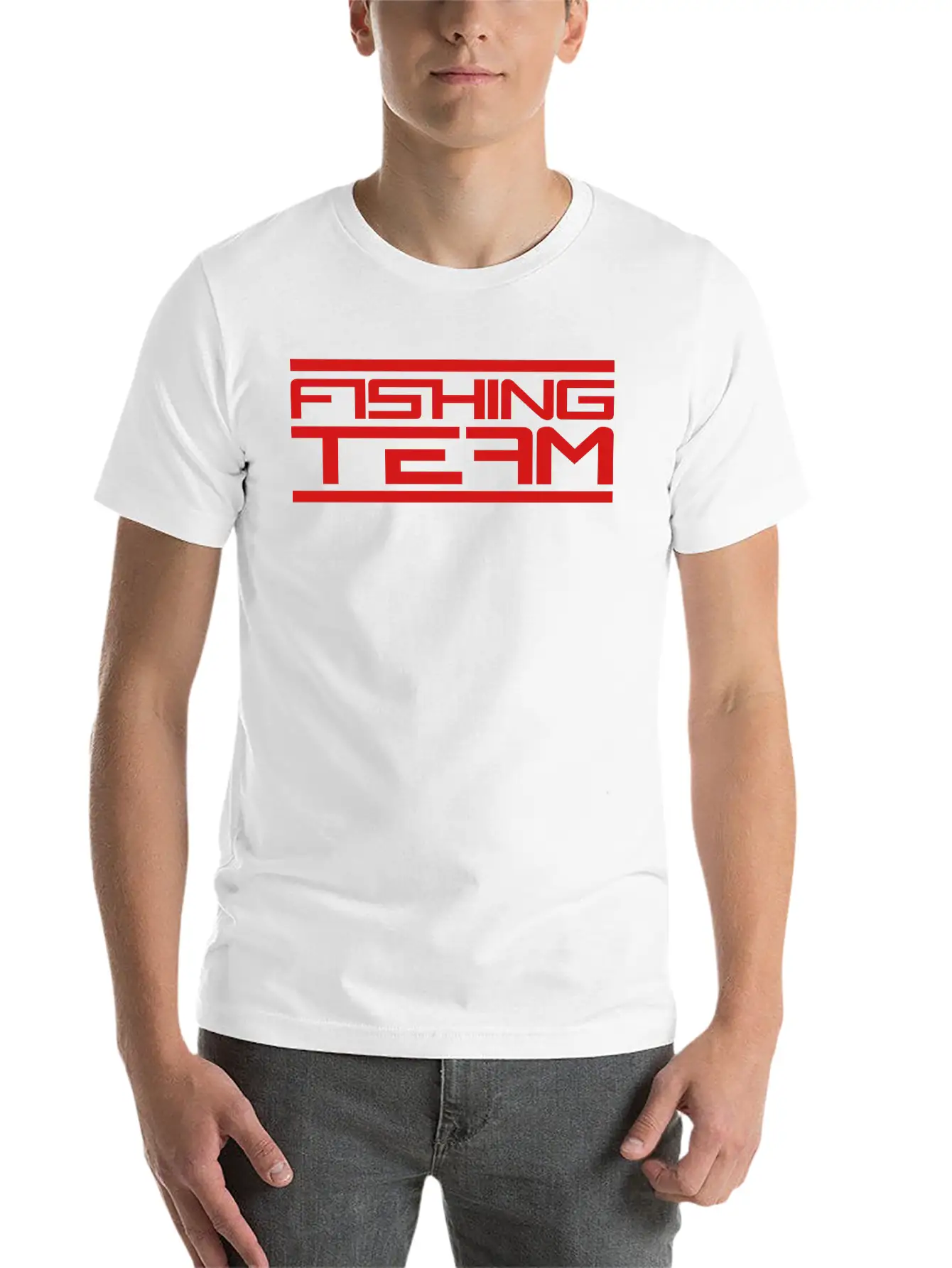 Beam Red Fishing Team Sport Logo Caught Fish Fishi Timeless Short Sleeve Tee – Comfy And Minimalist Design