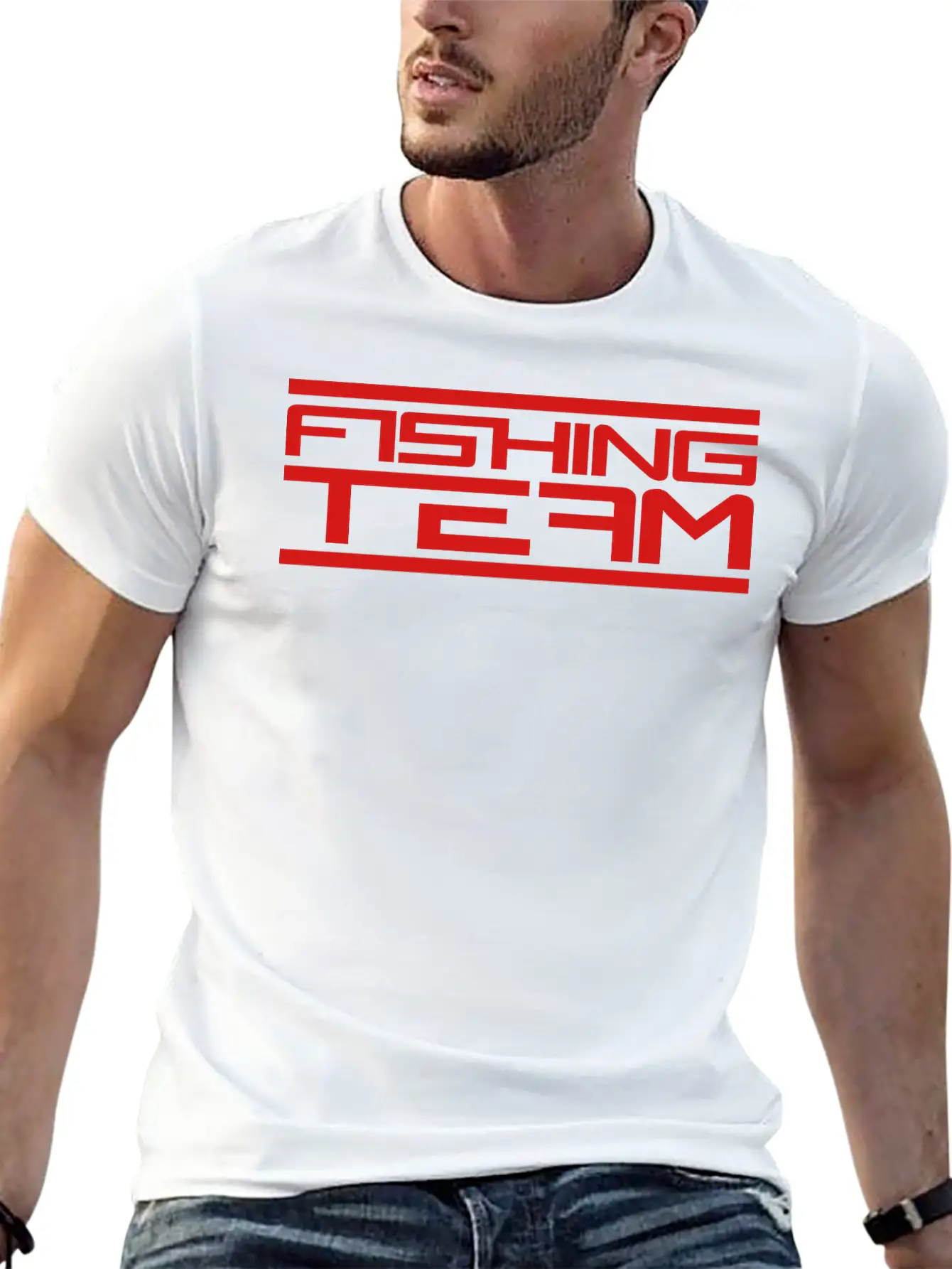 Beam Red Fishing Team Sport Logo Caught Fish Fishi Timeless Short Sleeve Tee – Comfy And Minimalist Design