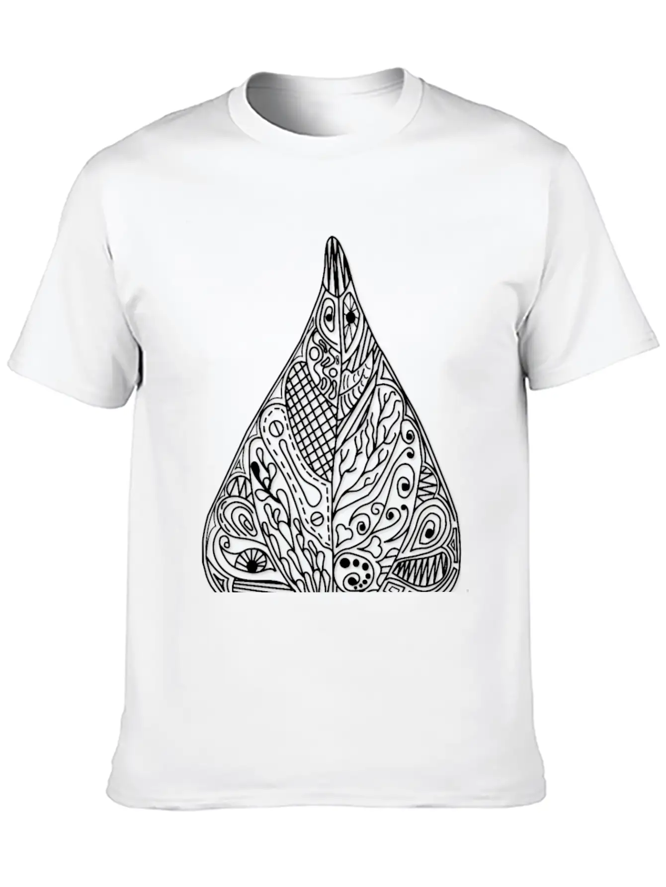 Bean Leaf Shadow Black Ornaments Gift Idea Nature Basic Graphic T-Shirt – Daily Comfort In Soft Cotton