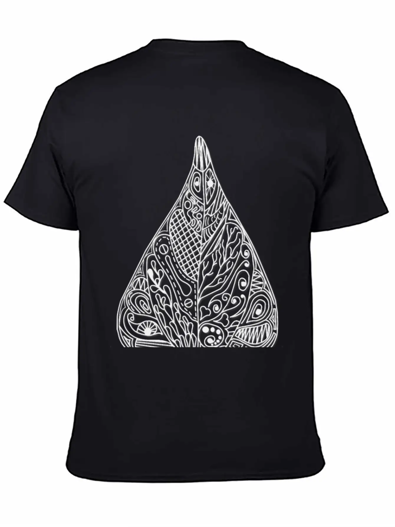 Bean Leaf Shadow Black Ornaments Gift Idea Nature Basic Graphic T-Shirt – Daily Comfort In Soft Cotton