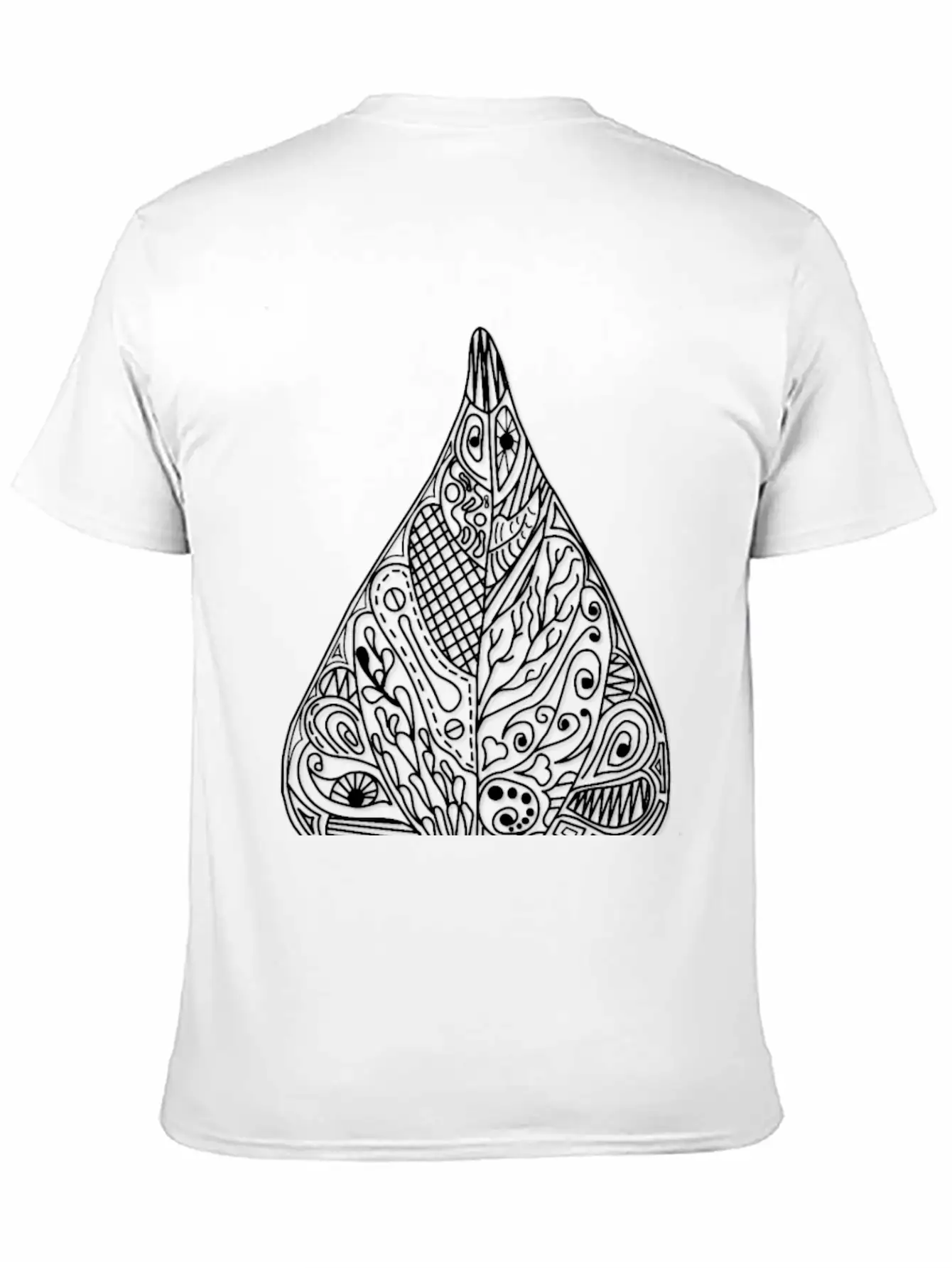 Bean Leaf Shadow Black Ornaments Gift Idea Nature Basic Graphic T-Shirt – Daily Comfort In Soft Cotton