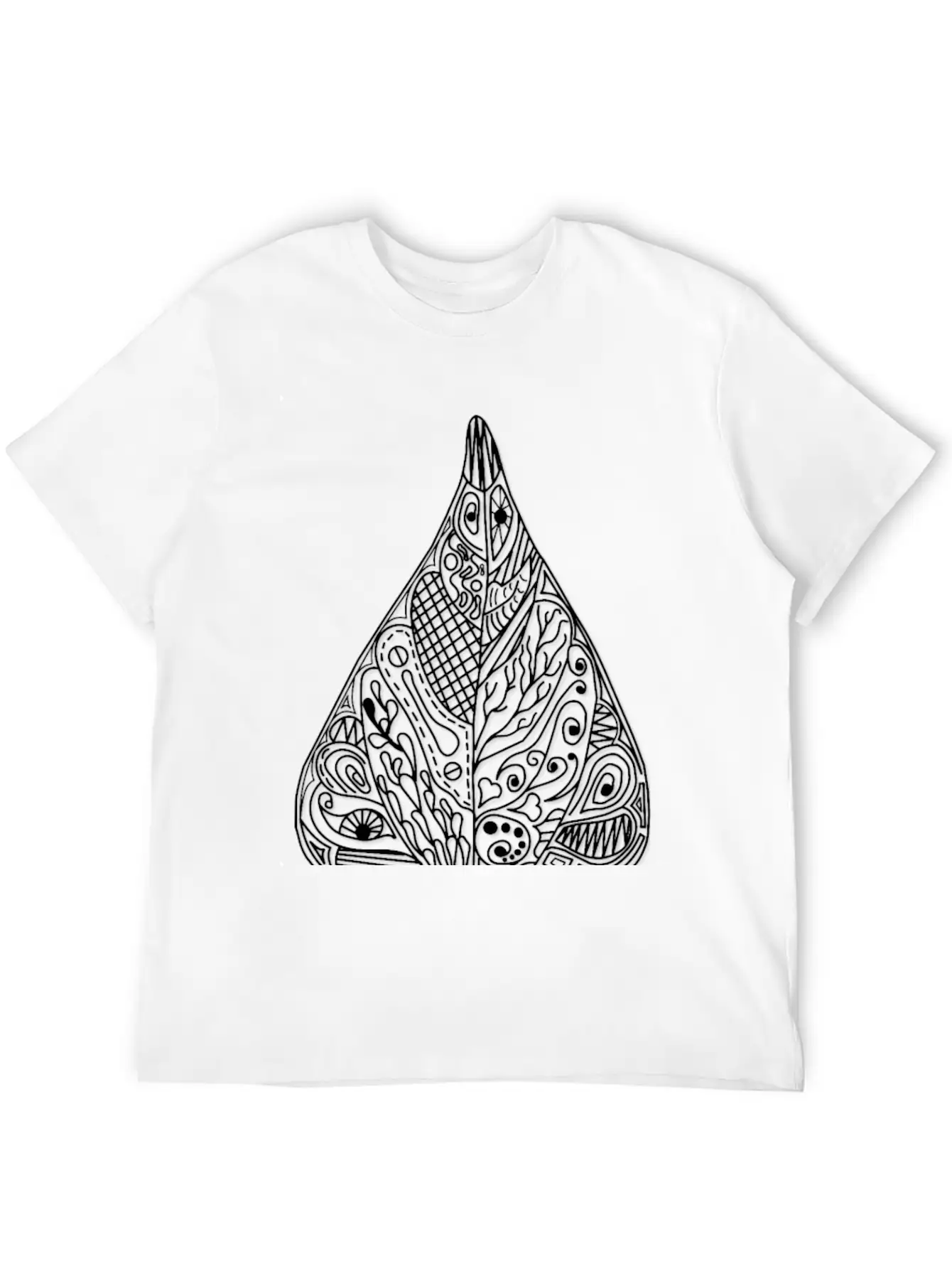 Bean Leaf Shadow Black Ornaments Gift Idea Nature Basic Graphic T-Shirt – Daily Comfort In Soft Cotton