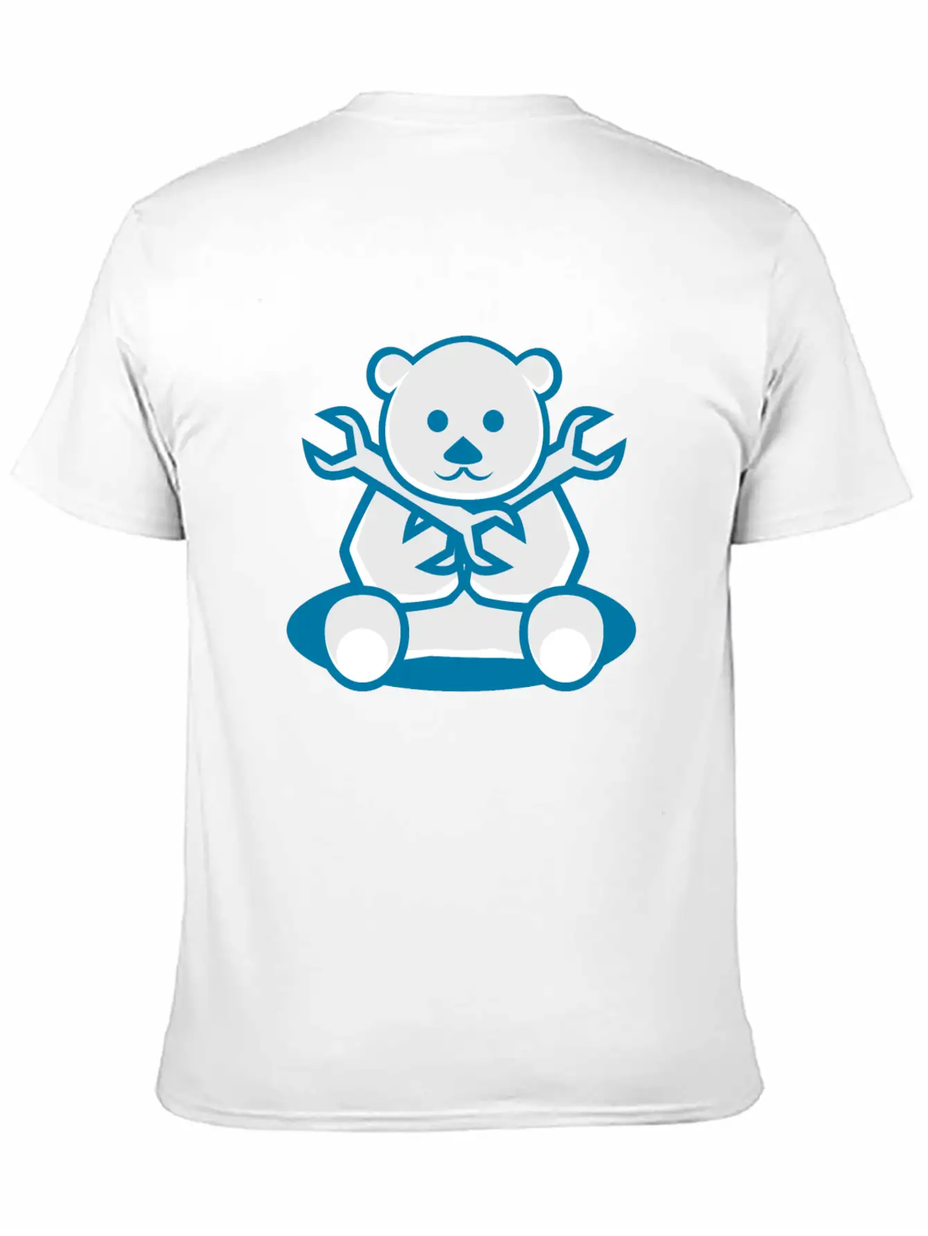 Bear Cute Machanic Cartoon Character Timeless Short Sleeve Tee – Comfy And Minimalist Design