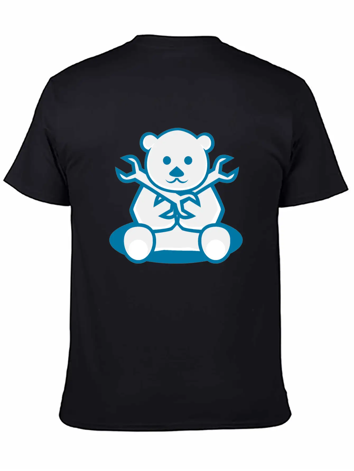 Bear Cute Machanic Cartoon Character Timeless Short Sleeve Tee – Comfy And Minimalist Design