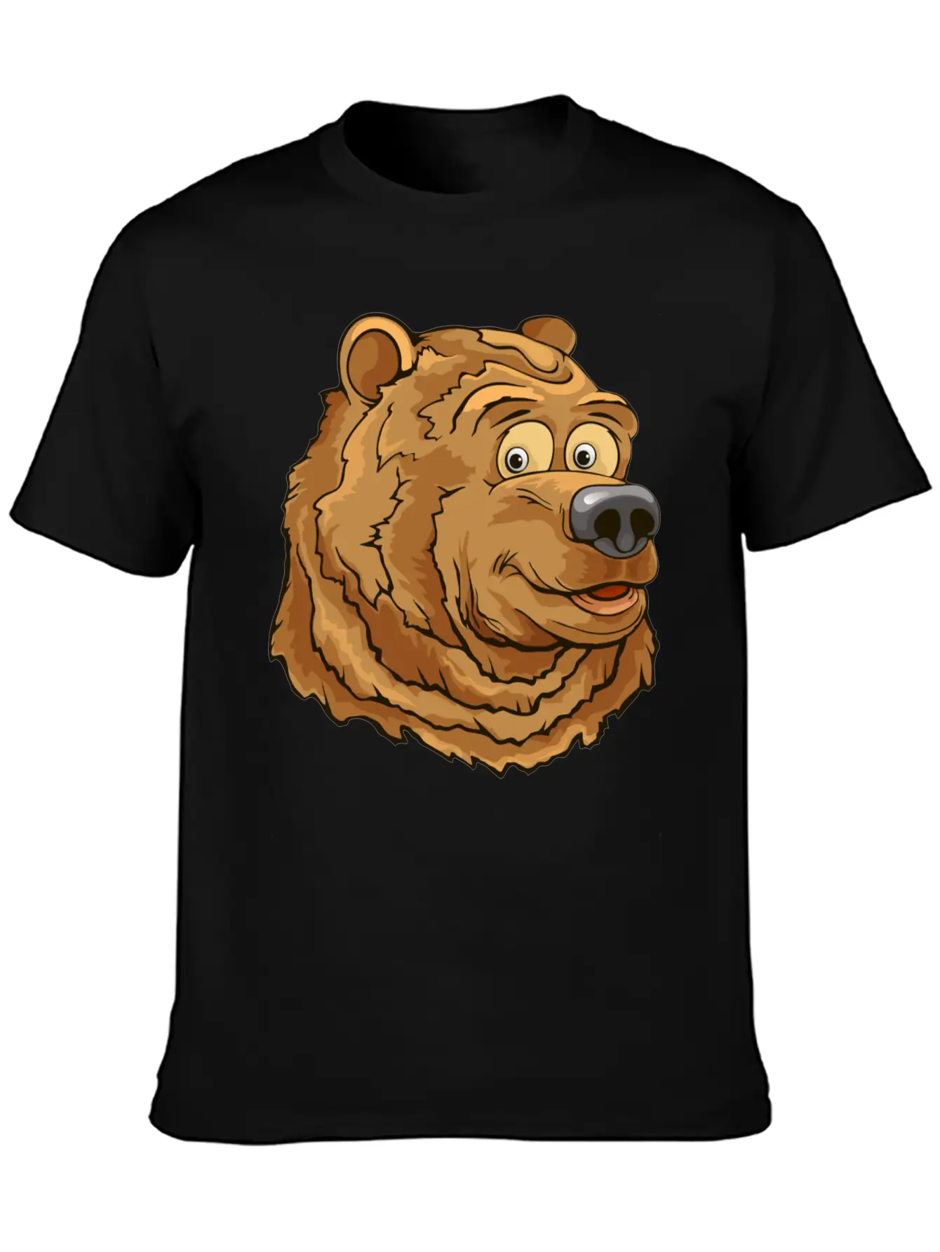 Bear Face Basic Graphic T-Shirt – Daily Comfort In Soft Cotton