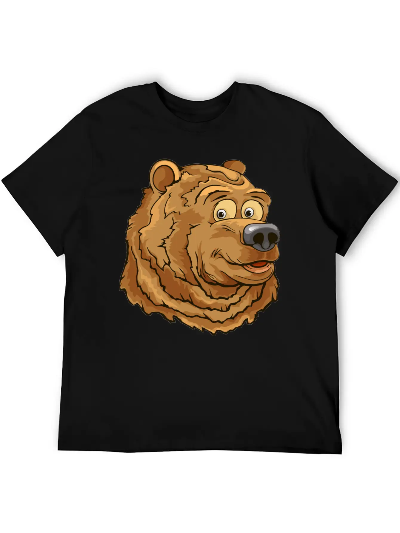 Bear Face Basic Graphic T-Shirt – Daily Comfort In Soft Cotton