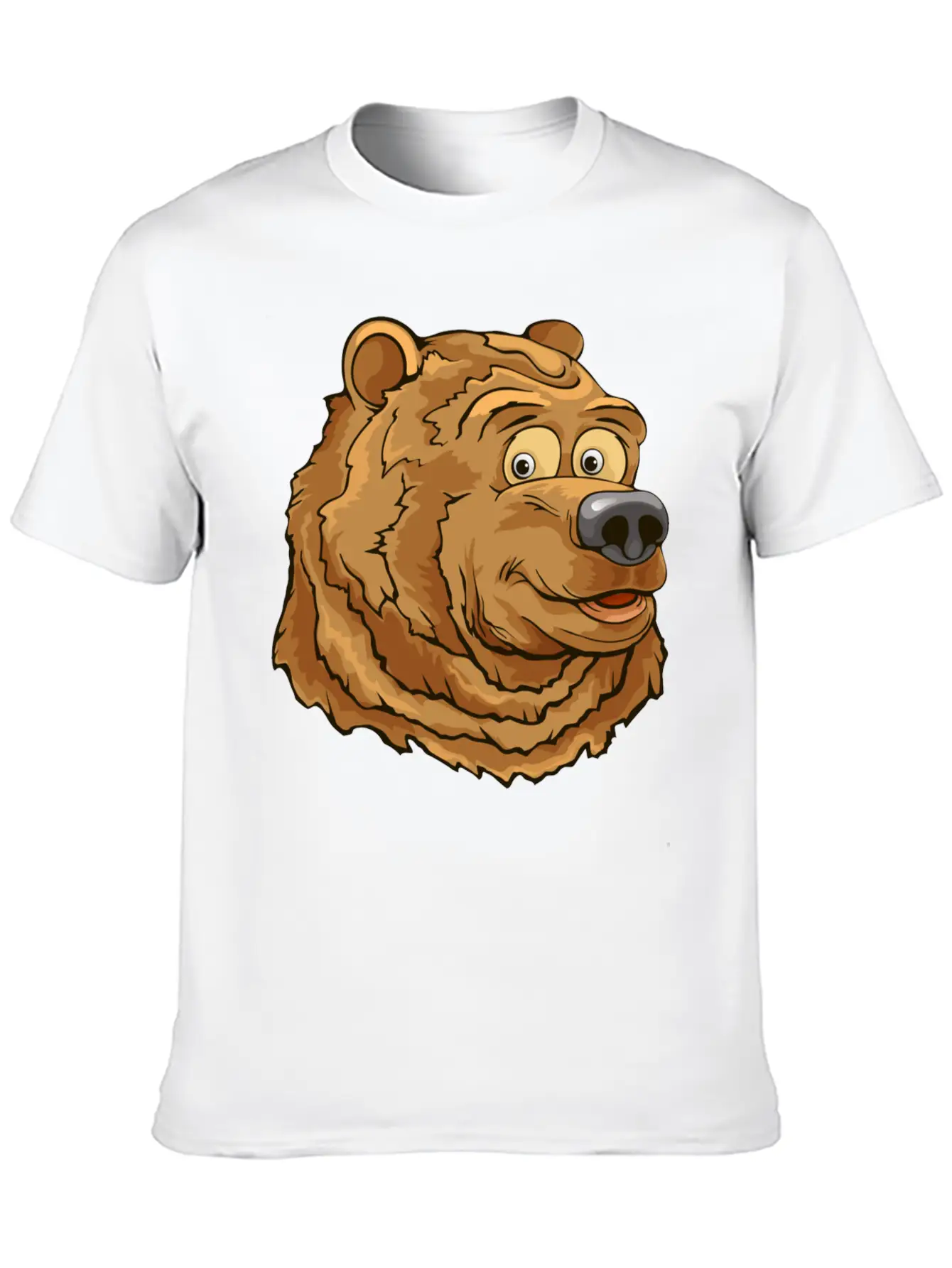 Bear Face Basic Graphic T-Shirt – Daily Comfort In Soft Cotton