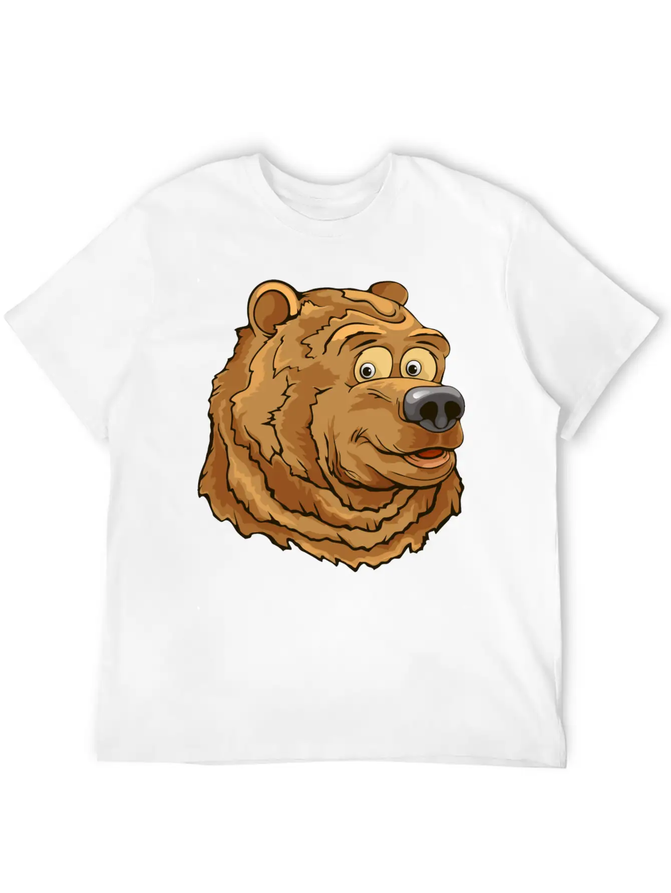 Bear Face Basic Graphic T-Shirt – Daily Comfort In Soft Cotton