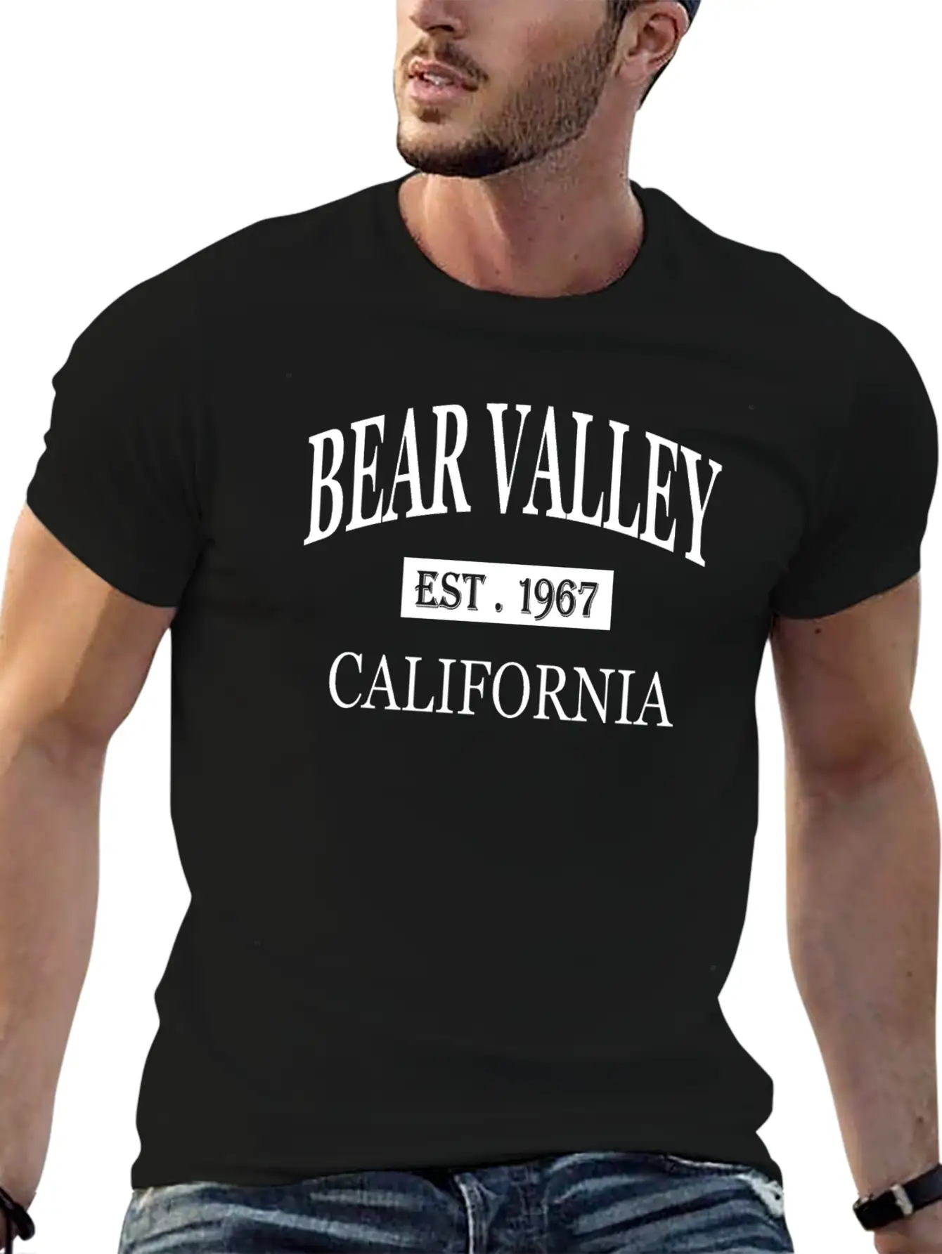 BEAR VALLEY CALIFORNIA Basic Graphic T-Shirt – Daily Comfort In Soft Cotton