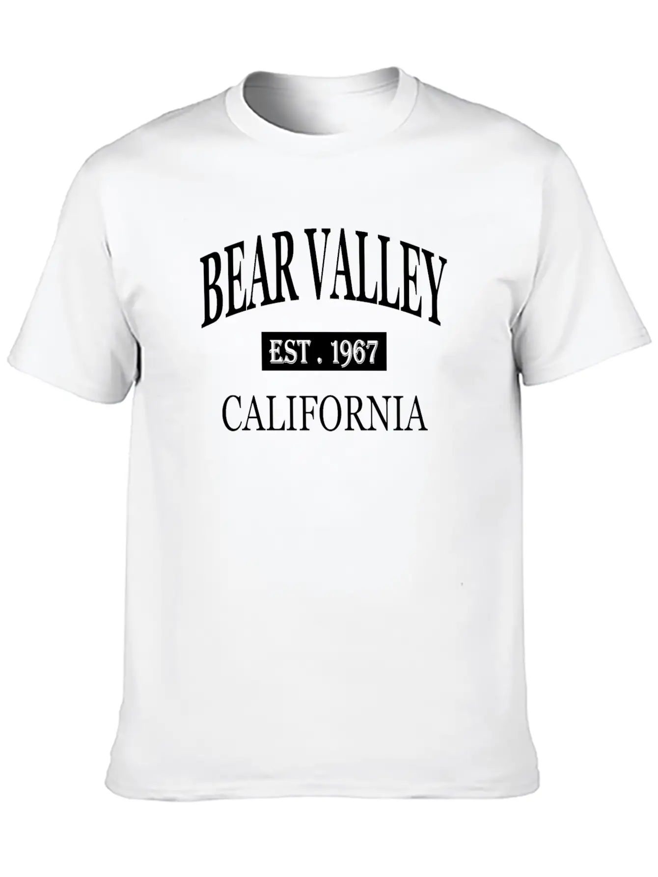 BEAR VALLEY CALIFORNIA Basic Graphic T-Shirt – Daily Comfort In Soft Cotton