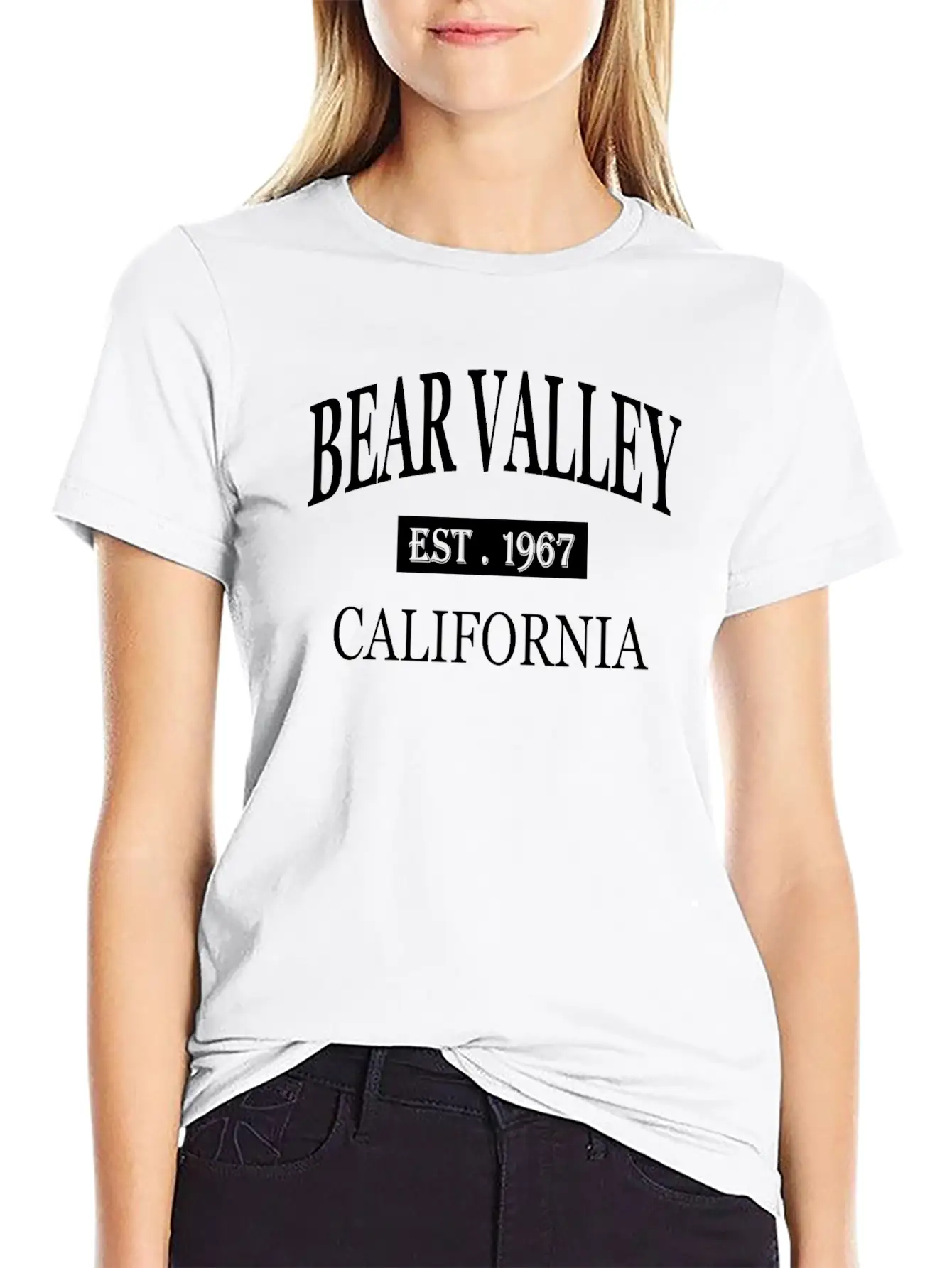 BEAR VALLEY CALIFORNIA Basic Graphic T-Shirt – Daily Comfort In Soft Cotton