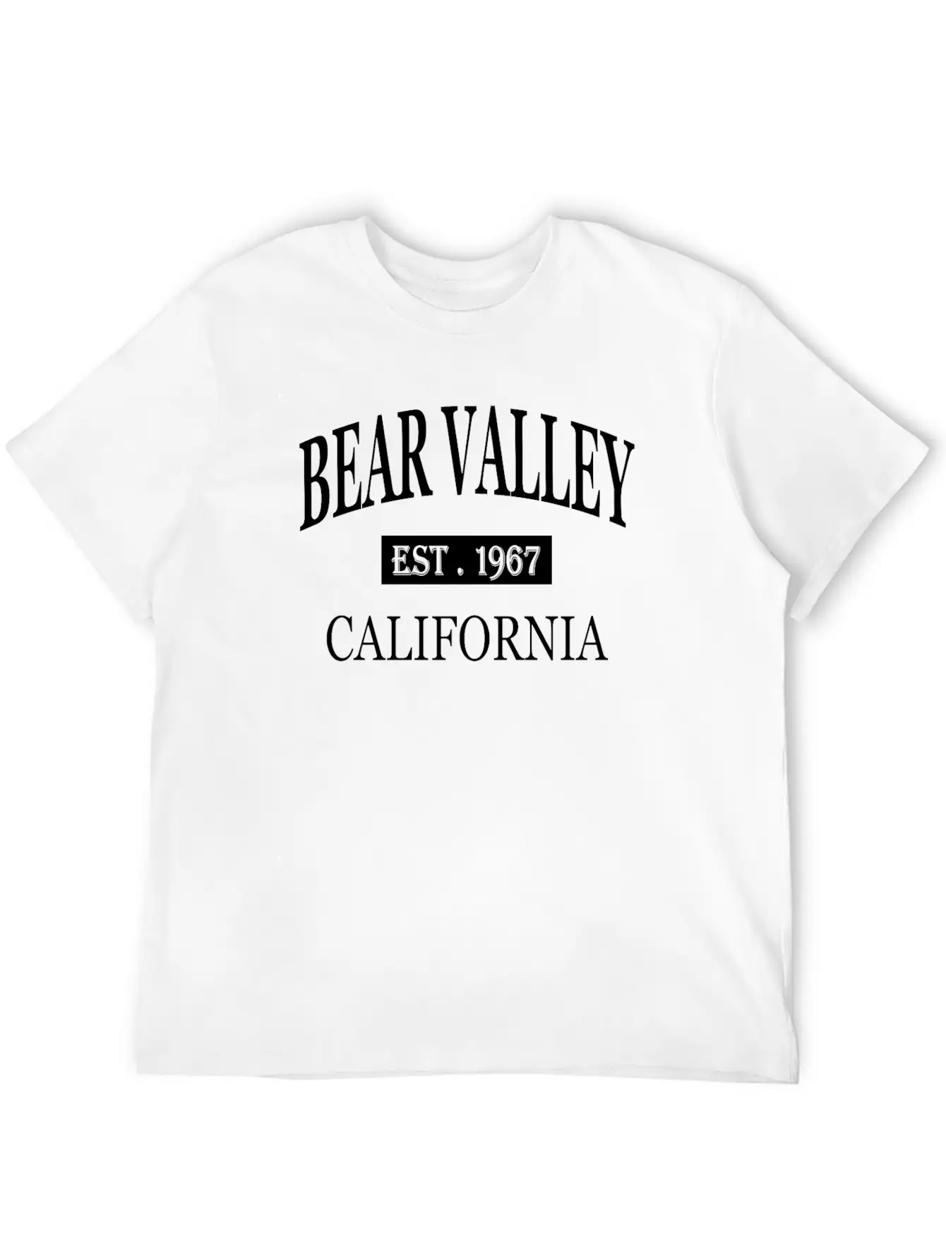 BEAR VALLEY CALIFORNIA Basic Graphic T-Shirt – Daily Comfort In Soft Cotton
