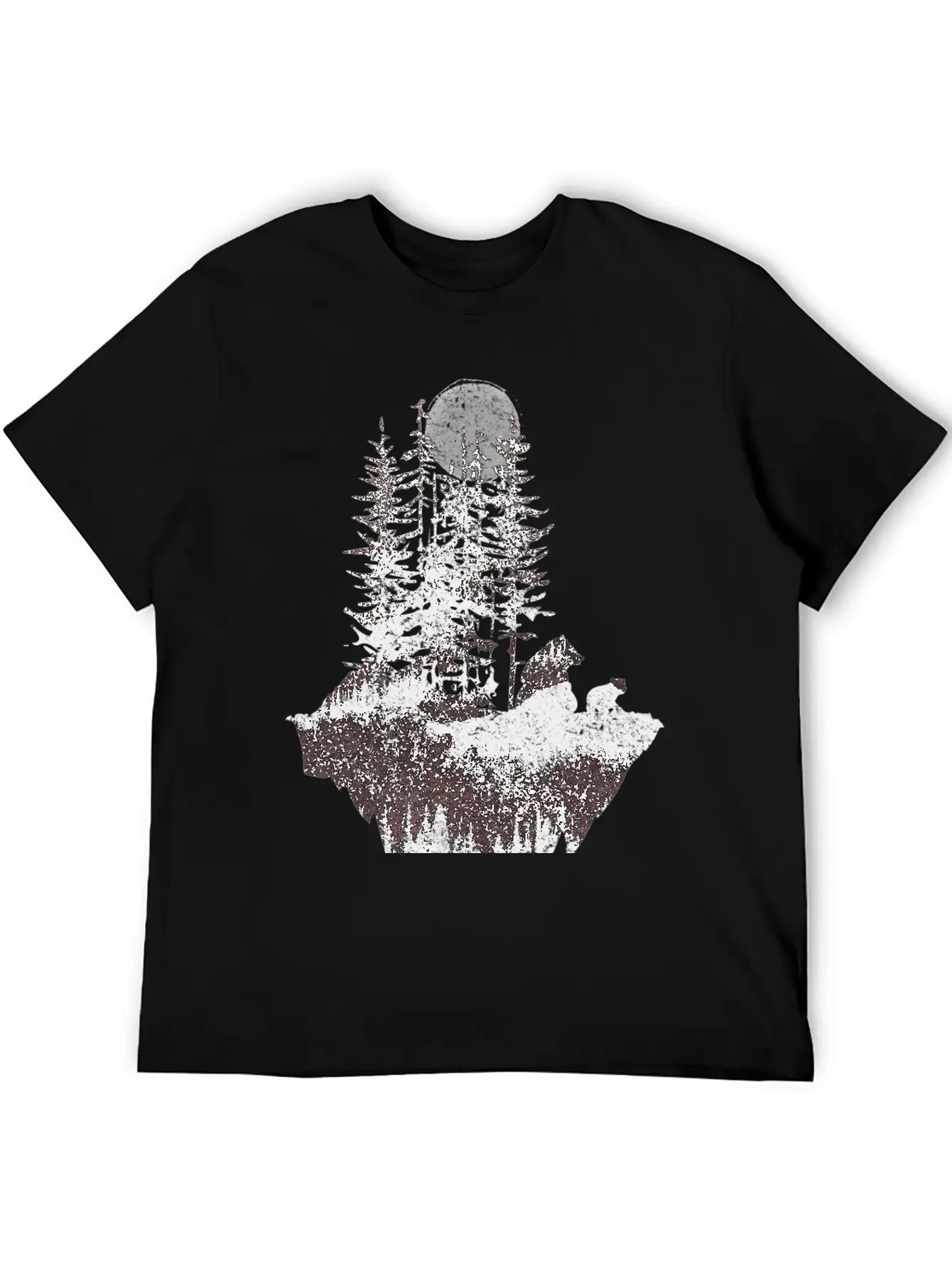 Bears And Moon Stylish Everyday T-Shirt – Unisex Basic Cotton Tee
