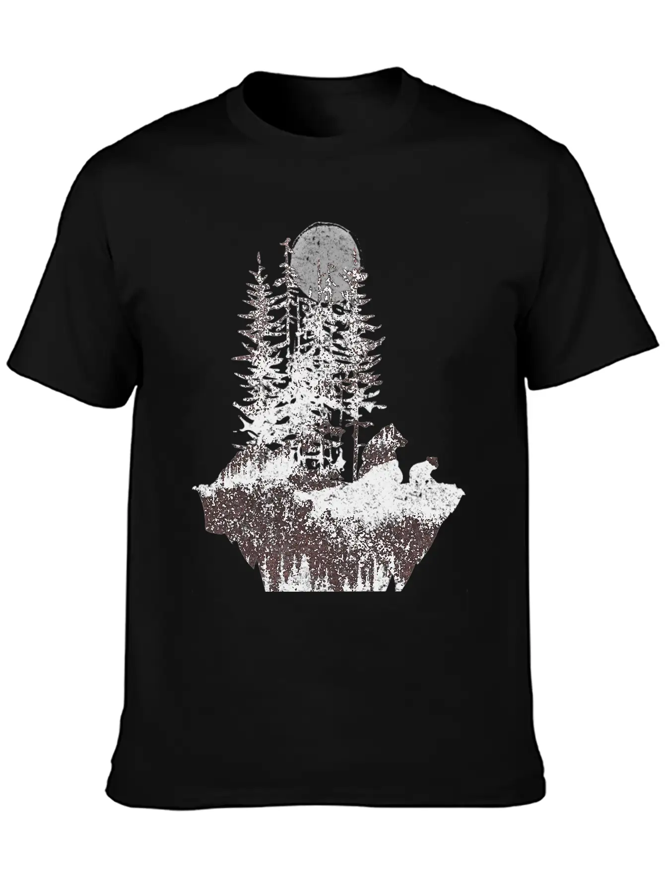 Bears And Moon Stylish Everyday T-Shirt – Unisex Basic Cotton Tee