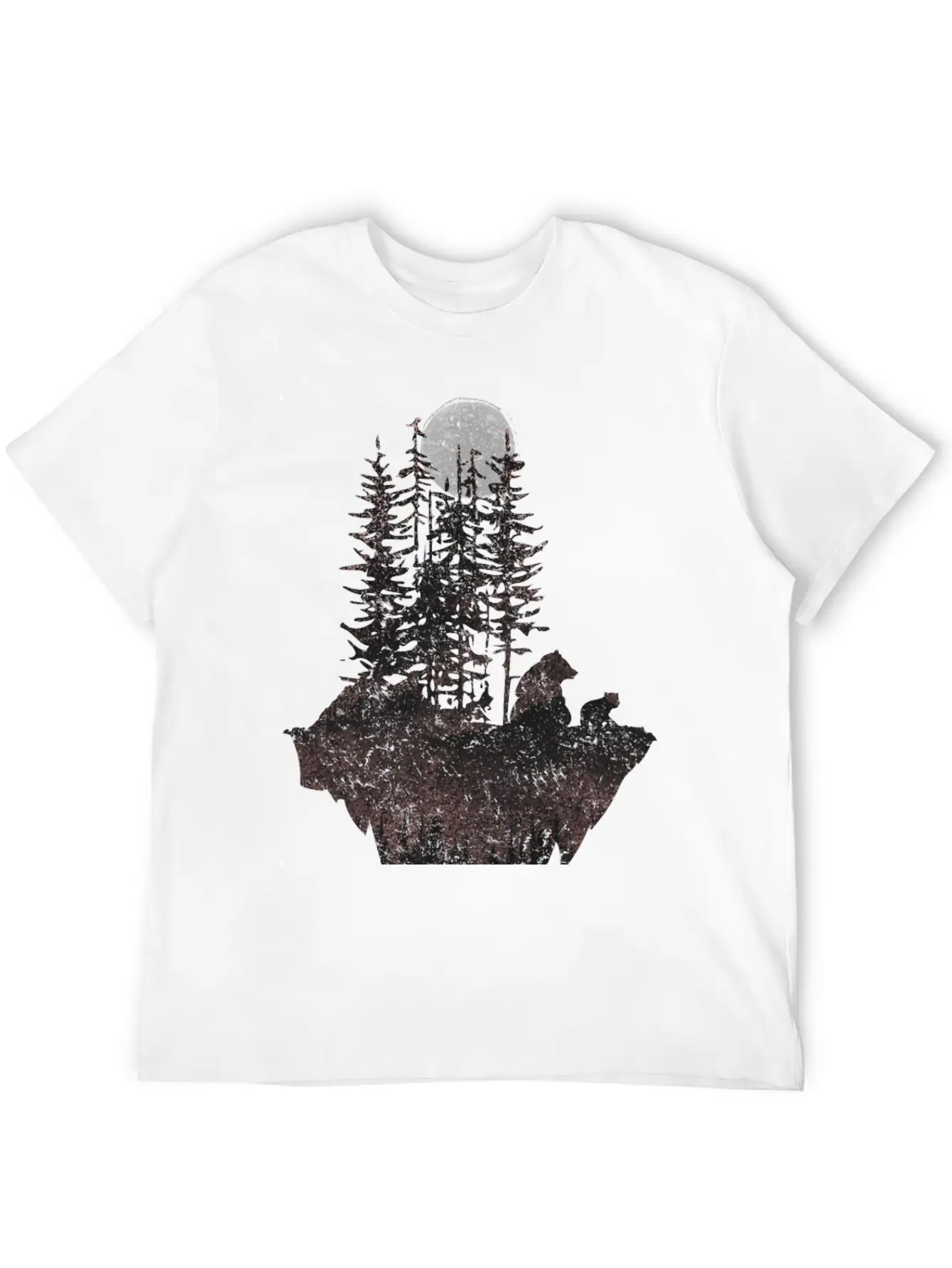 Bears And Moon Stylish Everyday T-Shirt – Unisex Basic Cotton Tee