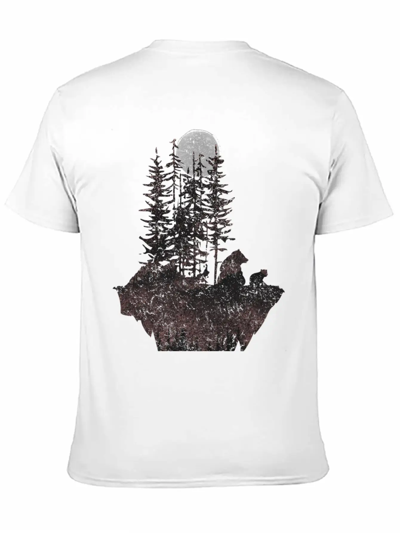 Bears And Moon Stylish Everyday T-Shirt – Unisex Basic Cotton Tee