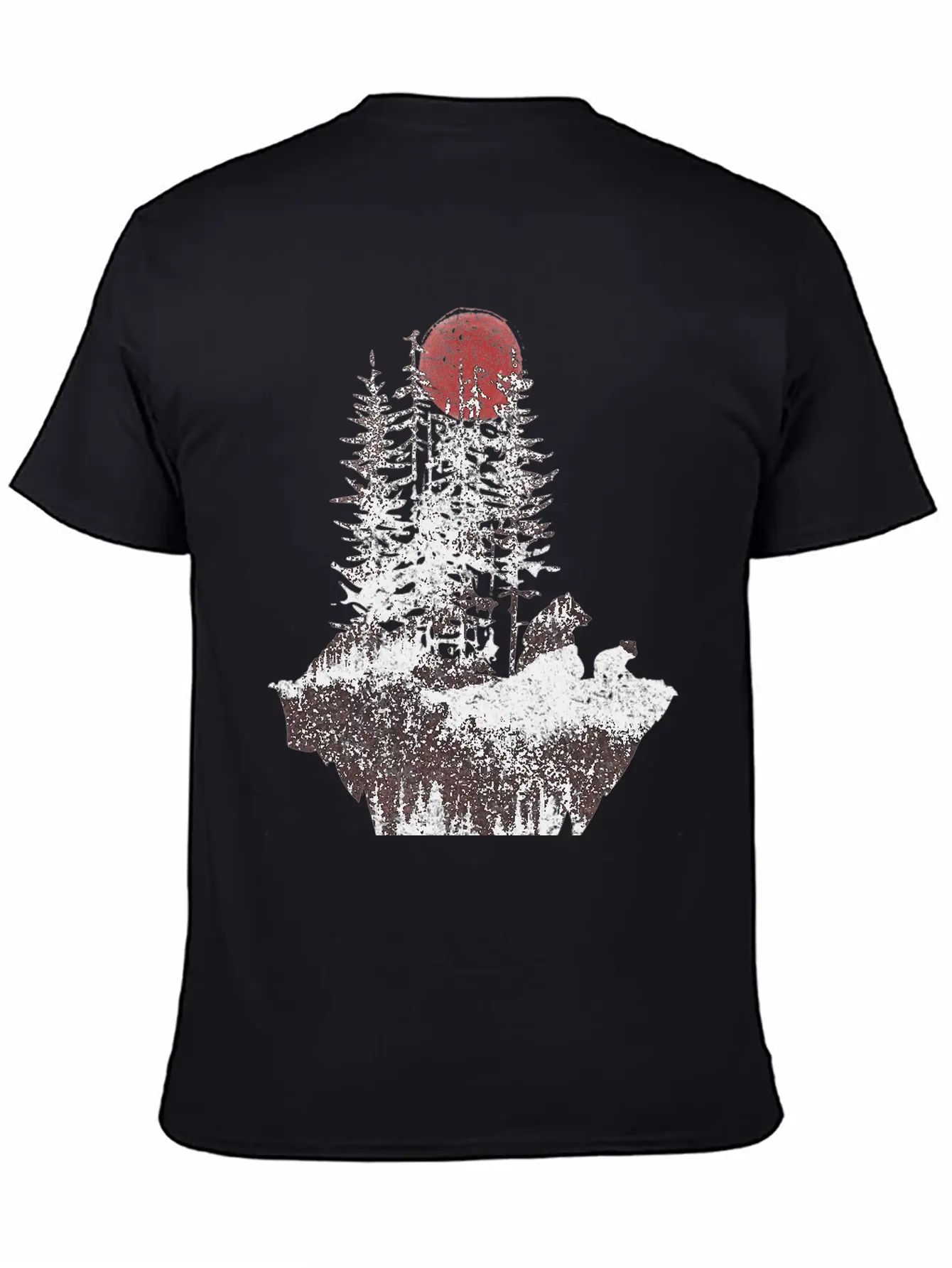 Bears And Moon Unisex Short Sleeve Soft Cotton T-Shirt – Casual Everyday Wear