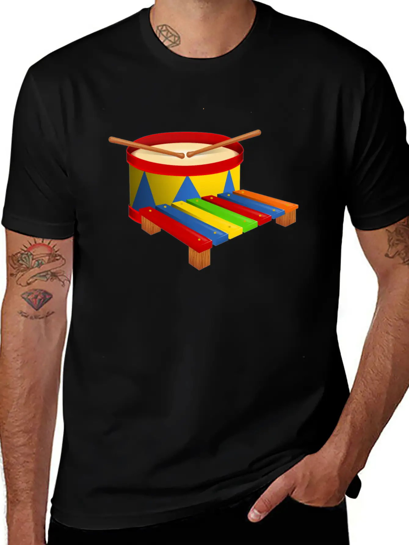 Beat The Drum Comfortable Minimalist Graphic Tee – Summer Style Essential