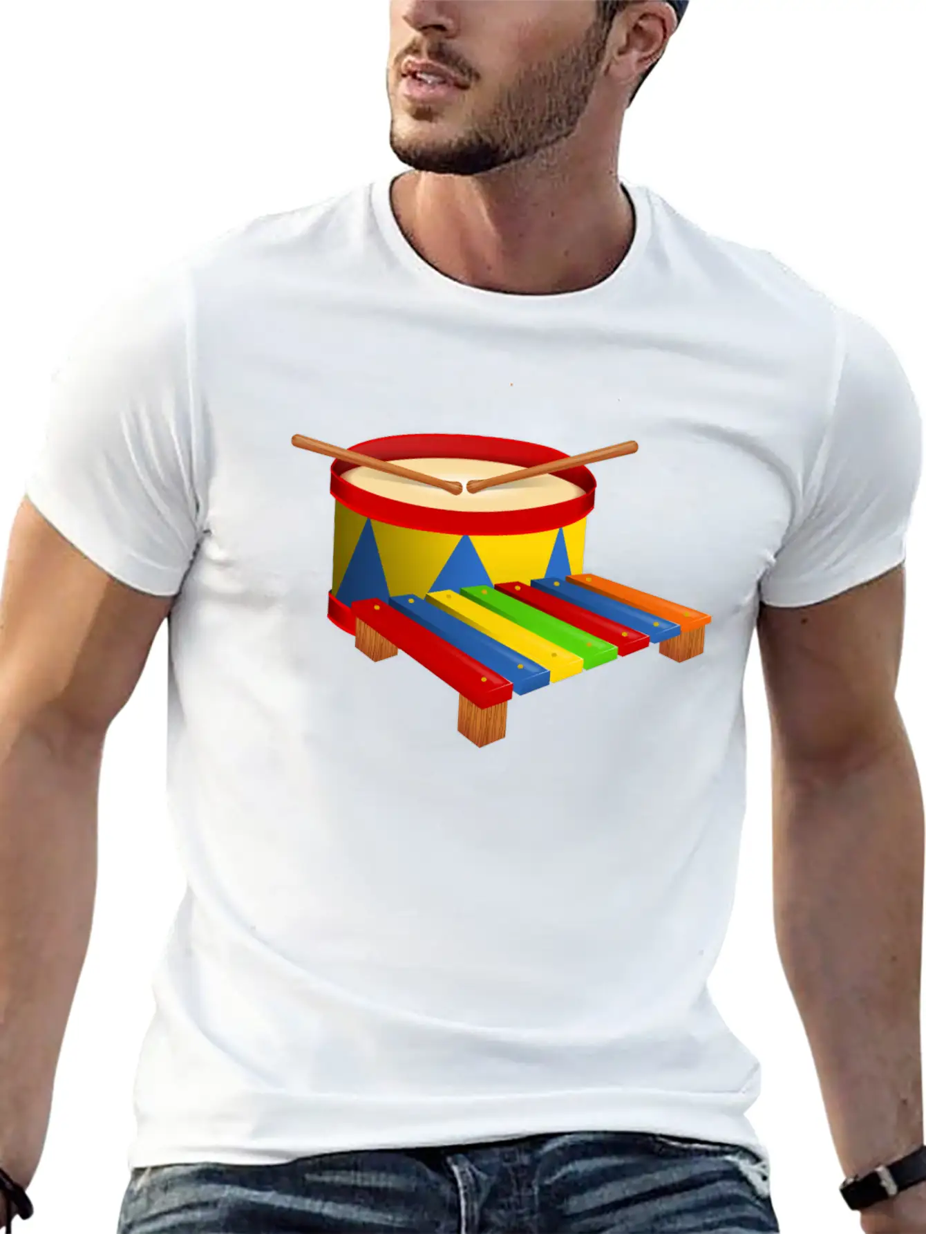 Beat The Drum Comfortable Minimalist Graphic Tee – Summer Style Essential