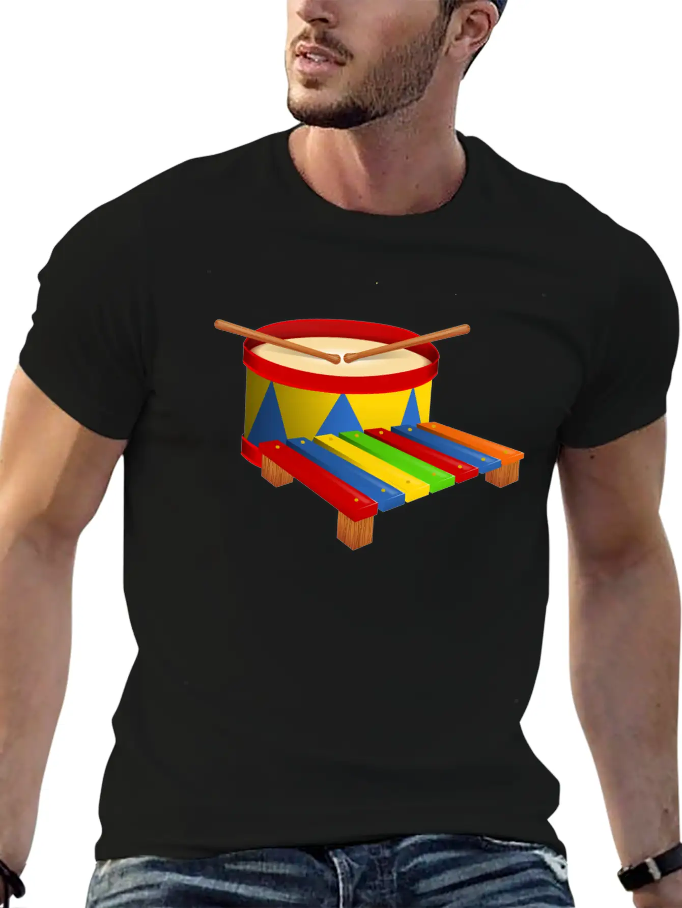 Beat The Drum Comfortable Minimalist Graphic Tee – Summer Style Essential
