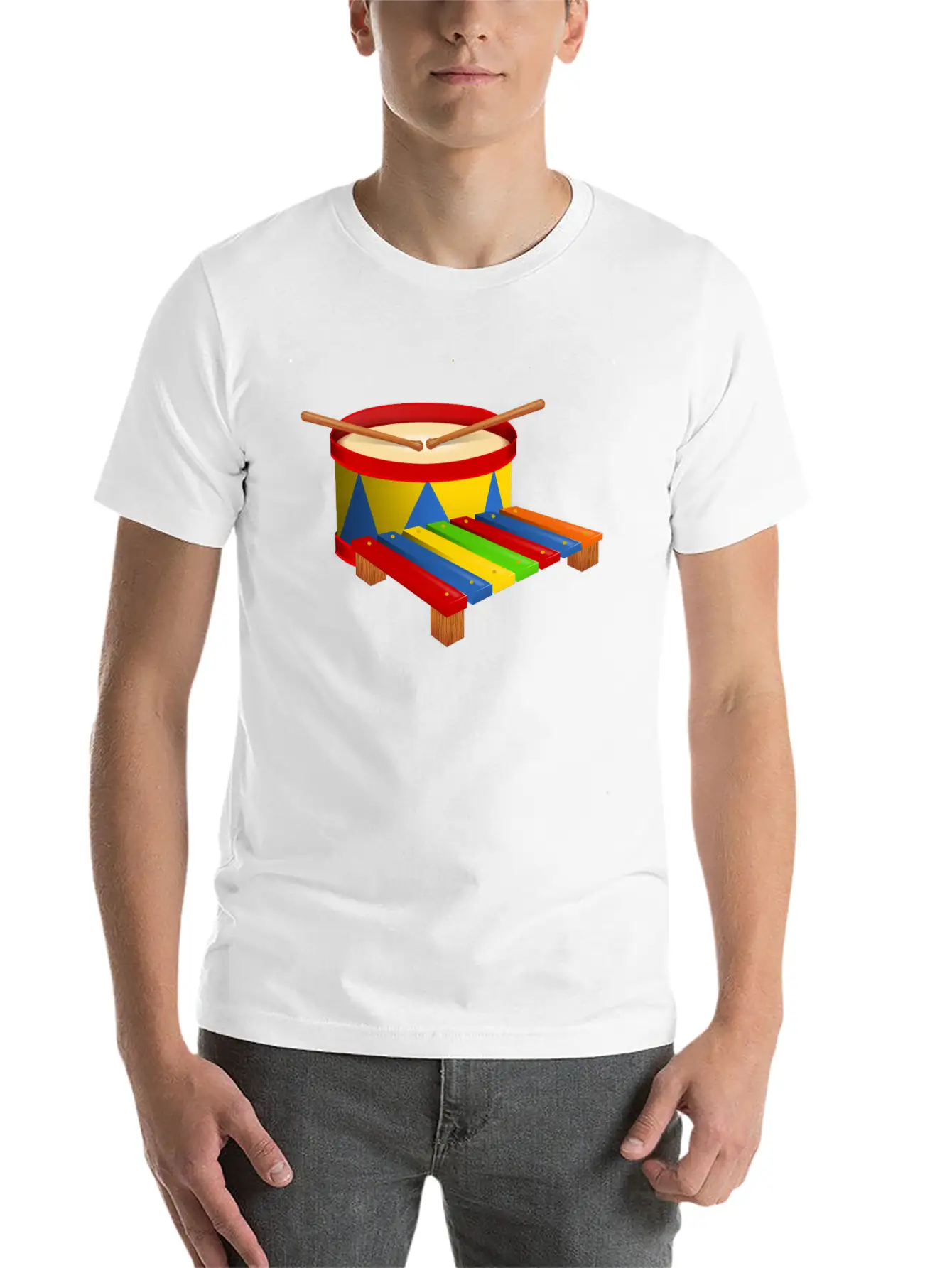 Beat The Drum Comfortable Minimalist Graphic Tee – Summer Style Essential