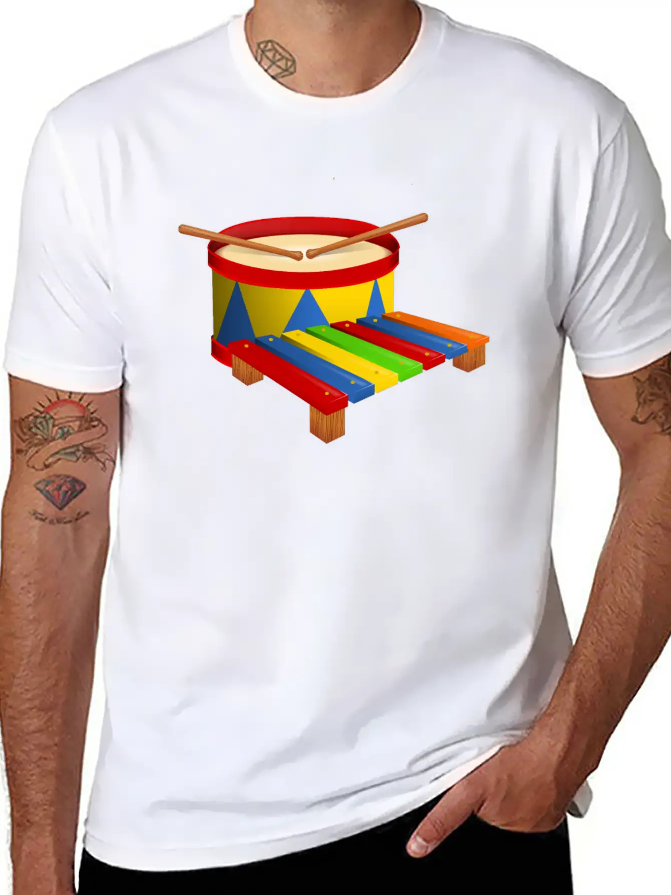 Beat The Drum Comfortable Minimalist Graphic Tee – Summer Style Essential