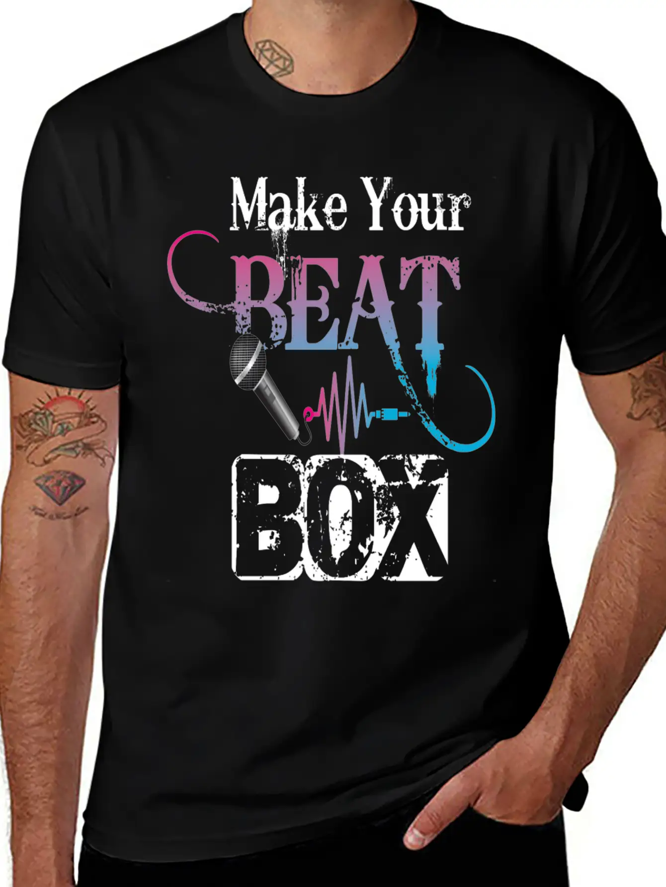 Beatboxing Beatbox Hiphop Fifth Element Of Music Stylish Everyday T-Shirt – Unisex Basic Cotton Tee