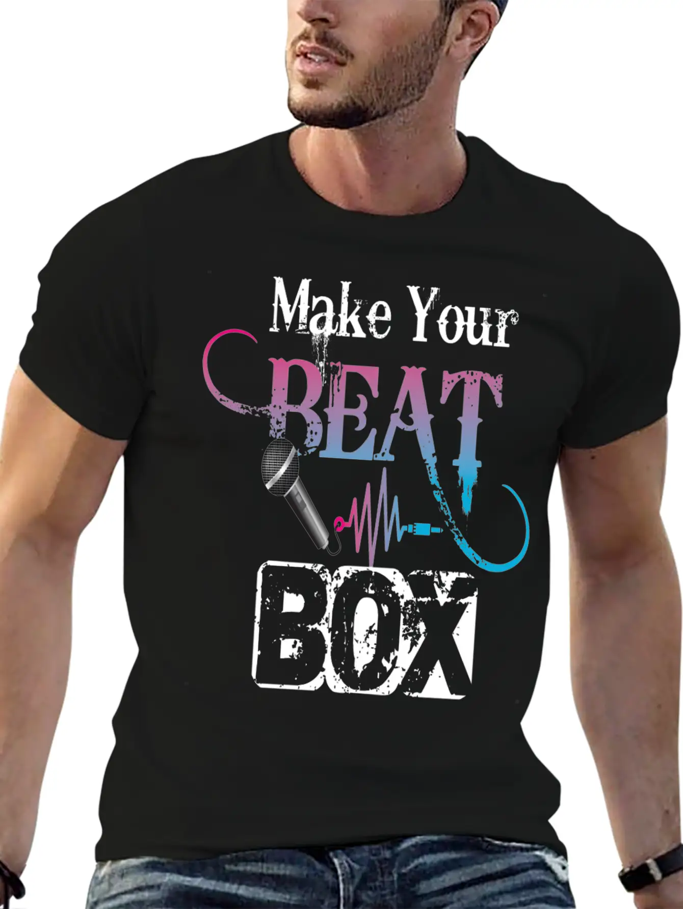 Beatboxing Beatbox Hiphop Fifth Element Of Music Stylish Everyday T-Shirt – Unisex Basic Cotton Tee