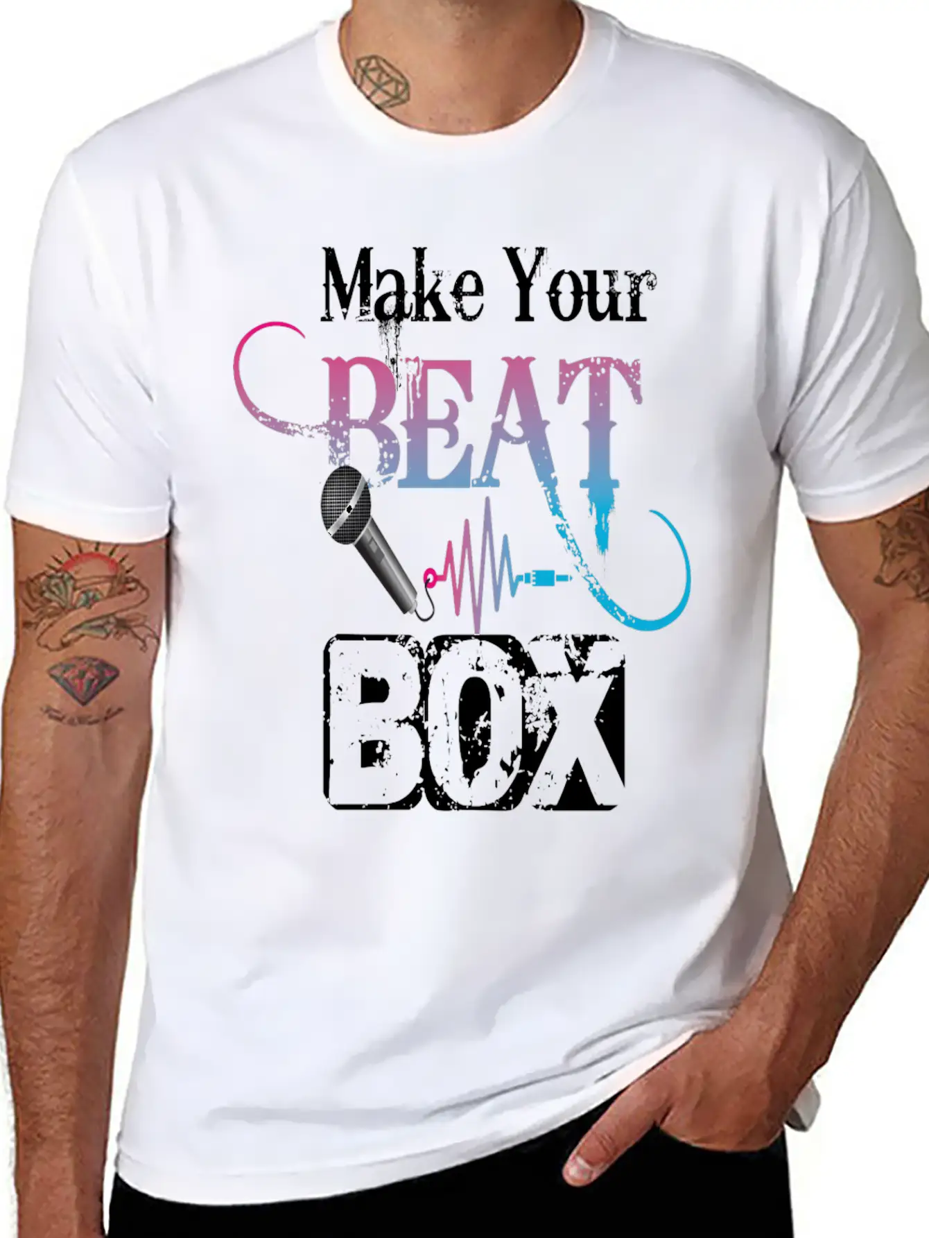 Beatboxing Beatbox Hiphop Fifth Element Of Music Stylish Everyday T-Shirt – Unisex Basic Cotton Tee