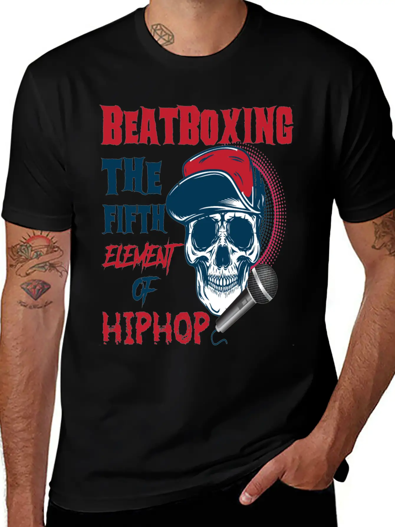 Beatboxing Beatbox Hiphop Fifth Element Of Music Unisex Short Sleeve Soft Cotton T-Shirt – Casual Everyday Wear