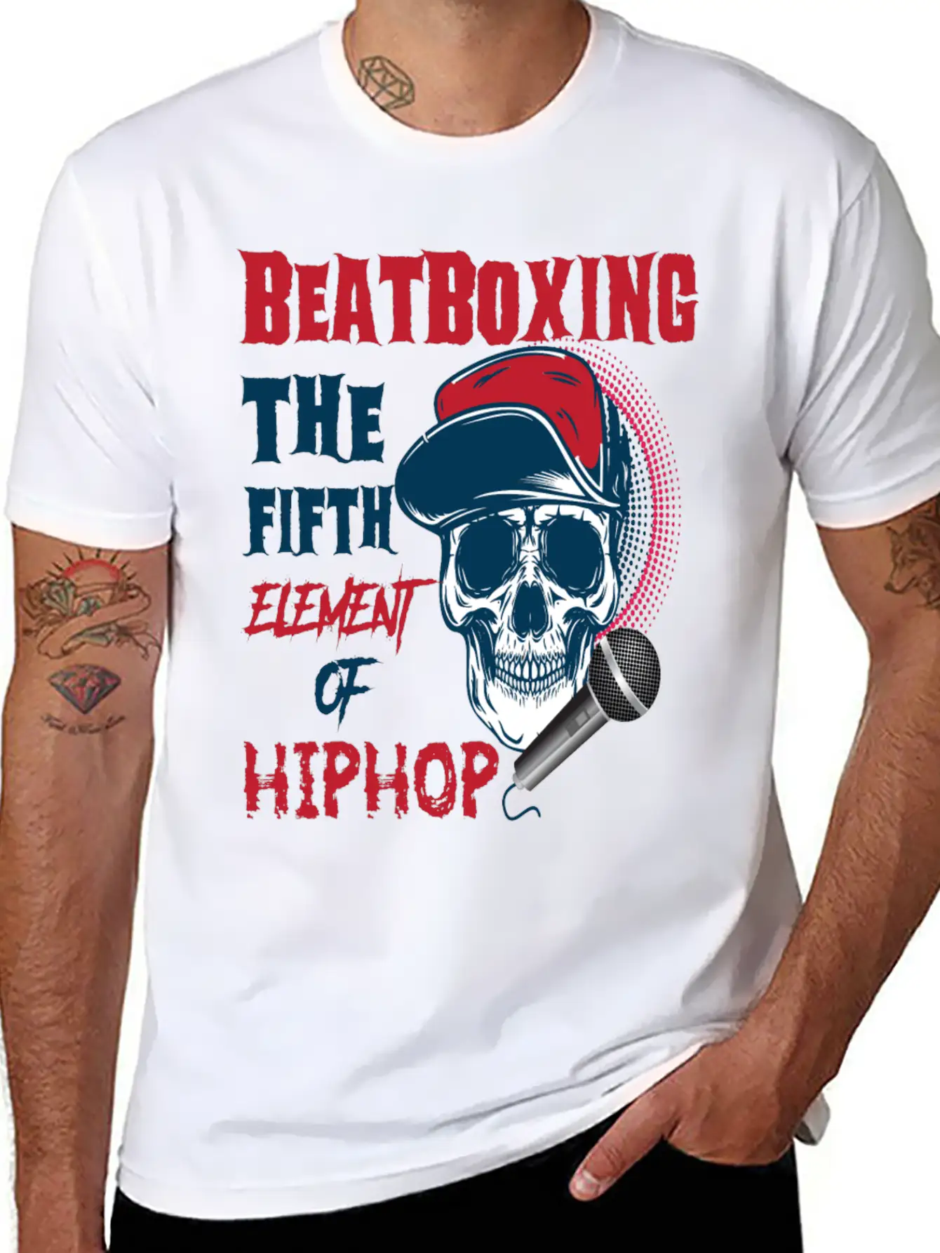 Beatboxing Beatbox Hiphop Fifth Element Of Music Unisex Short Sleeve Soft Cotton T-Shirt – Casual Everyday Wear