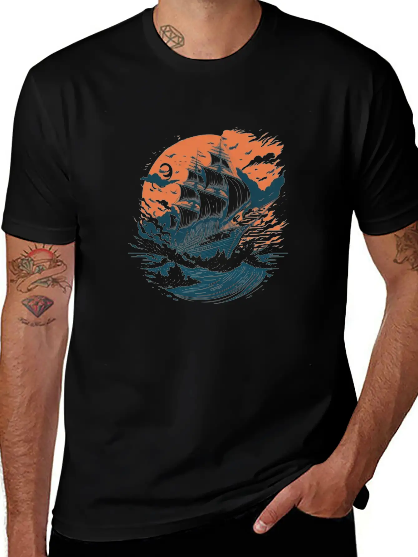 Beautiful Ancient Ship Stylish Everyday T-Shirt – Unisex Basic Cotton Tee