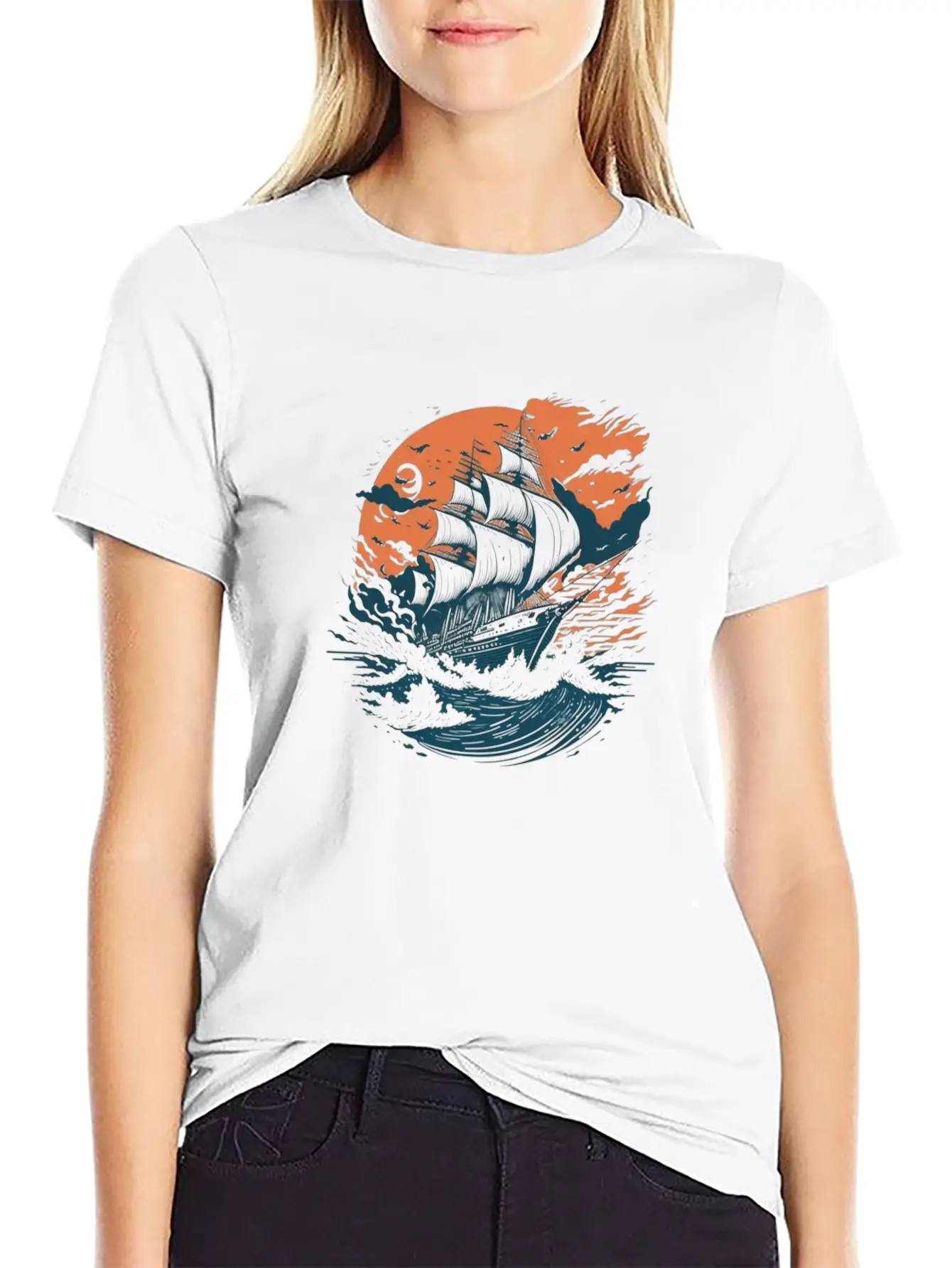 Beautiful Ancient Ship Stylish Everyday T-Shirt – Unisex Basic Cotton Tee