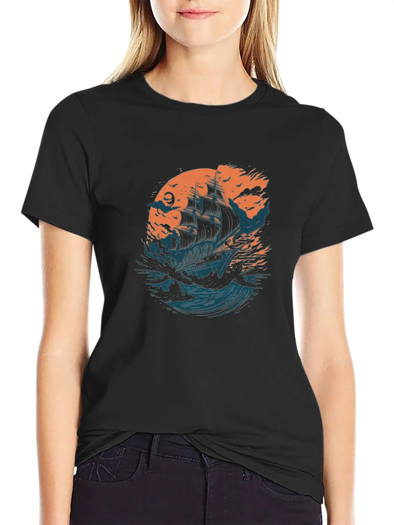 Beautiful Ancient Ship Stylish Everyday T-Shirt – Unisex Basic Cotton Tee