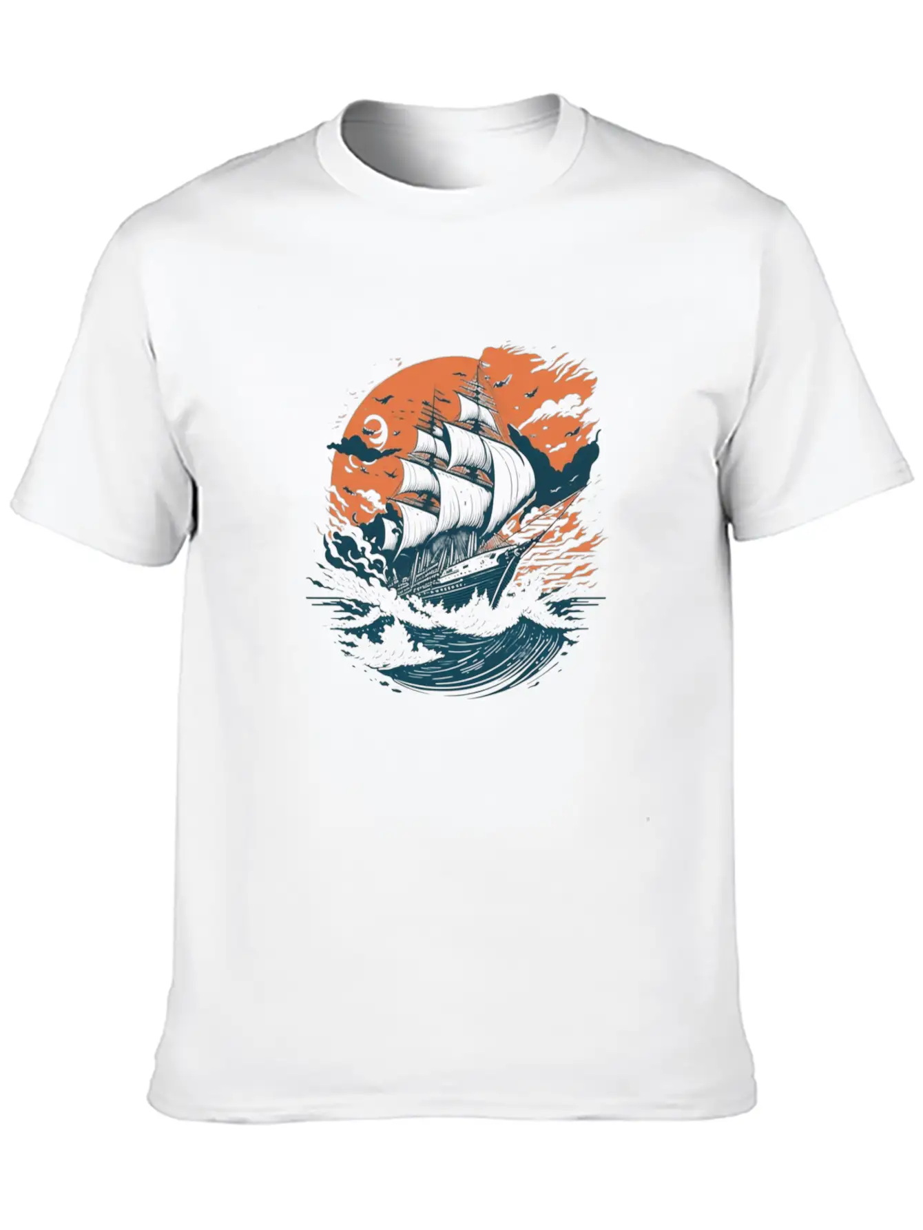Beautiful Ancient Ship Stylish Everyday T-Shirt – Unisex Basic Cotton Tee