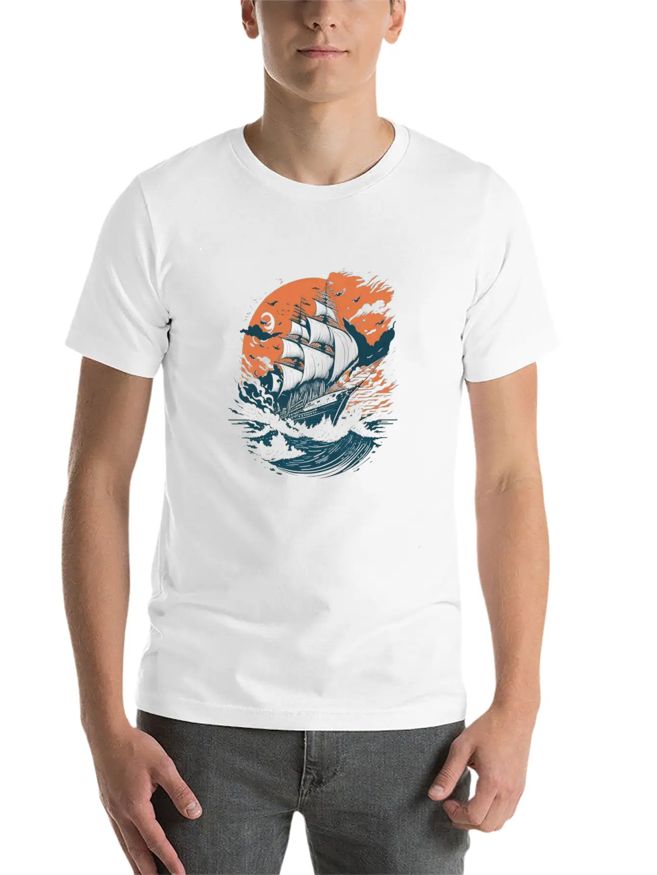 Beautiful Ancient Ship Stylish Everyday T-Shirt – Unisex Basic Cotton Tee
