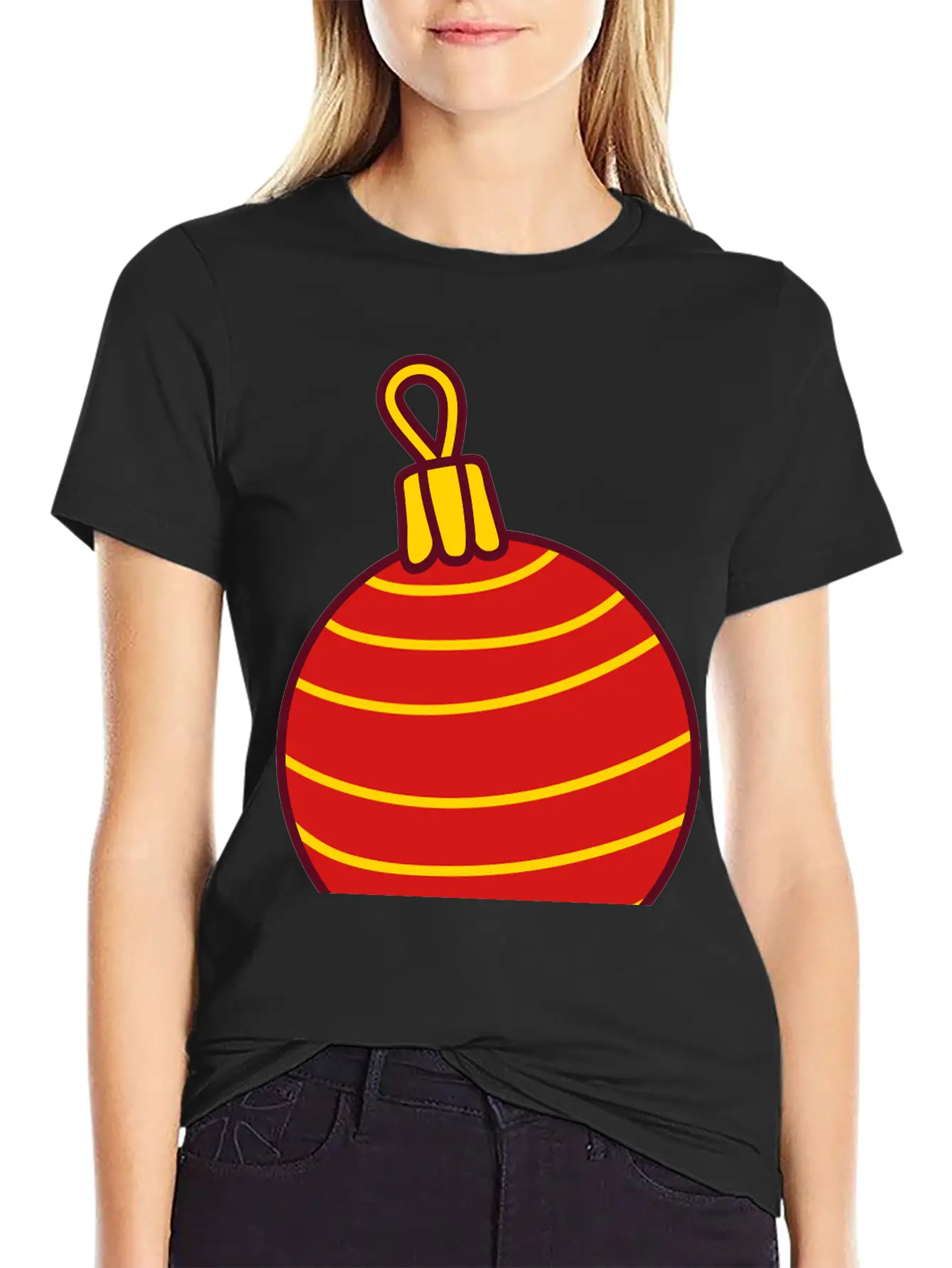 Beautiful Bauble Design Stylish Everyday T-Shirt – Unisex Basic Cotton Tee